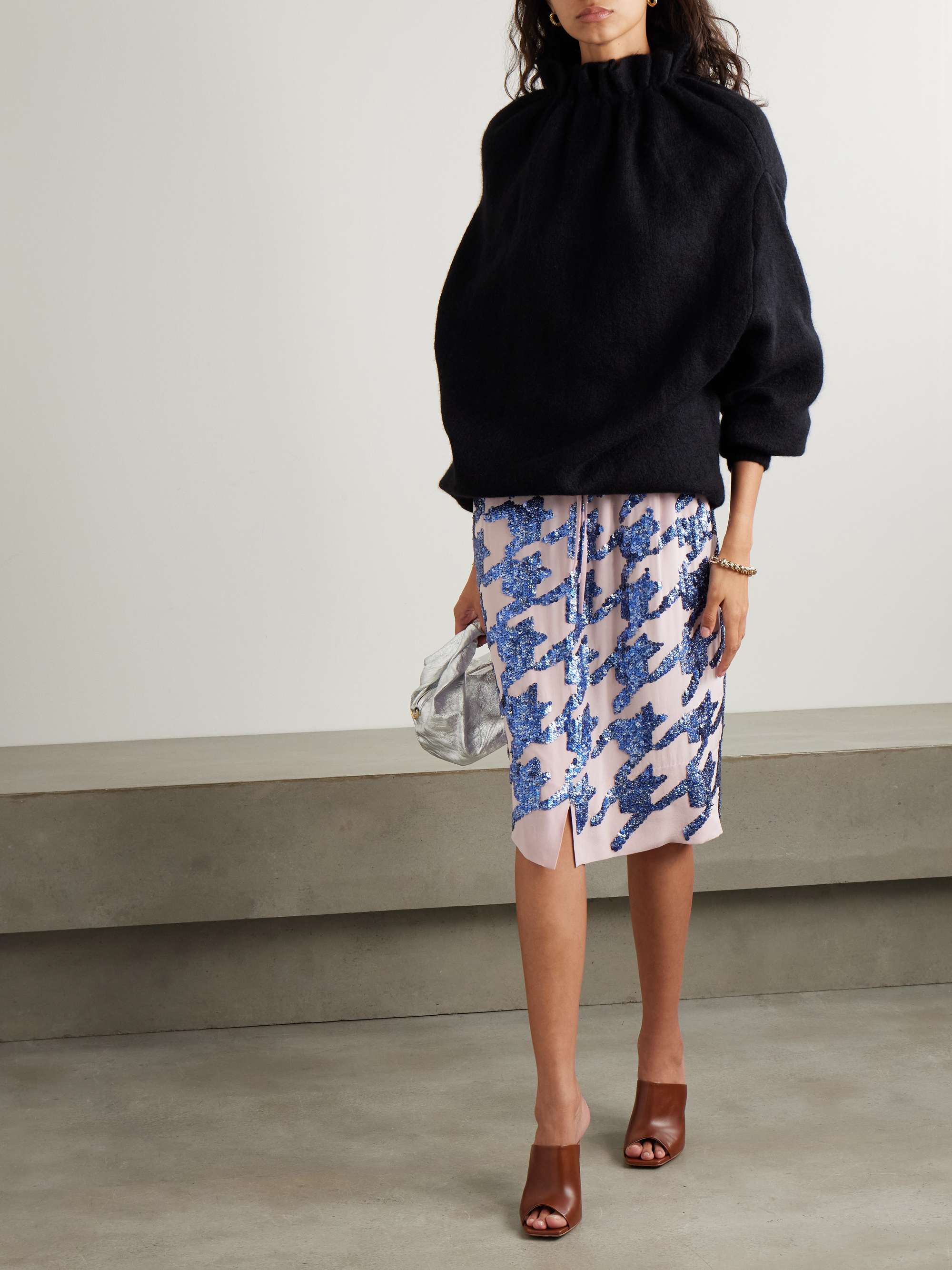 Dries Van Noten SS14 Silk Skirt FR34