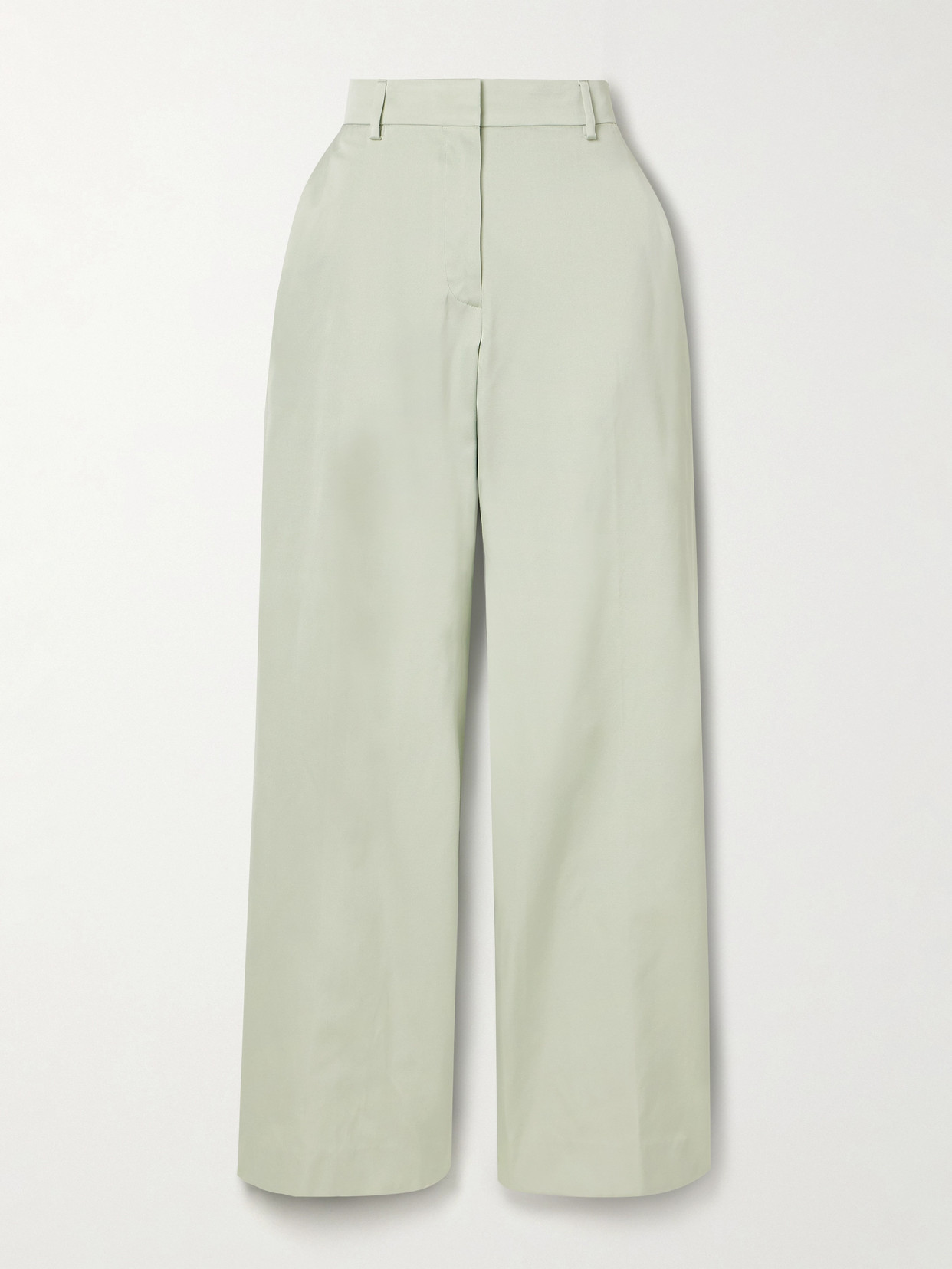 Dries Van Noten - Satin Straight-leg Pants - Green