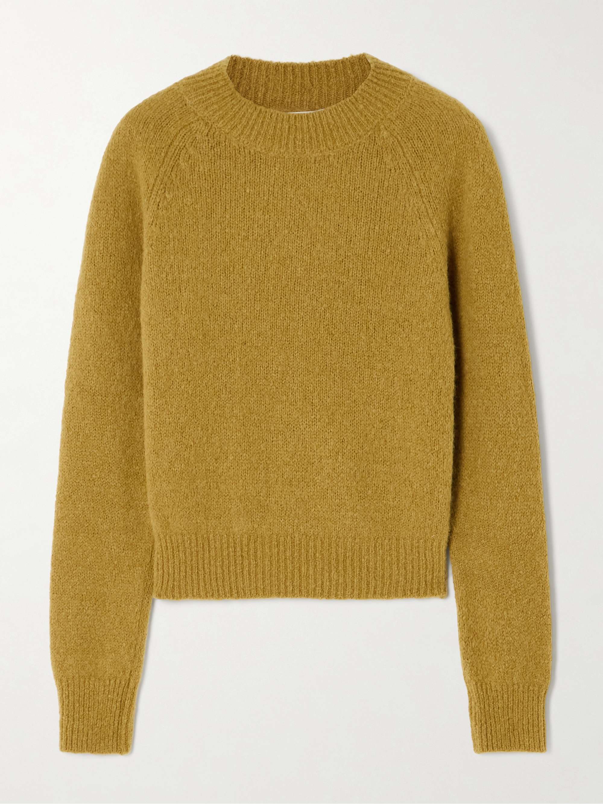 DRIES VAN NOTEN Brushed alpaca blend sweater NET A PORTER