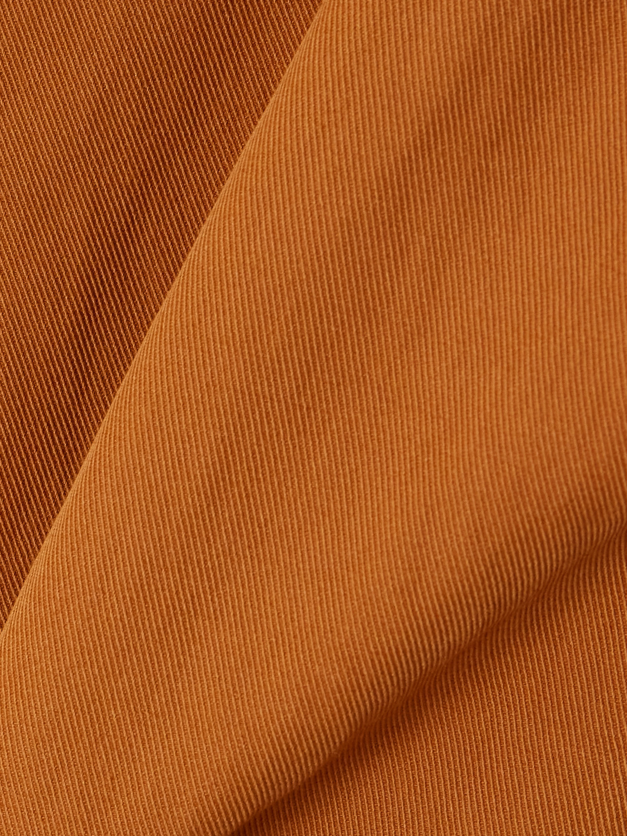 Dries Van Noten Pleated Wool-blend Twill Midi Skirt In Orange