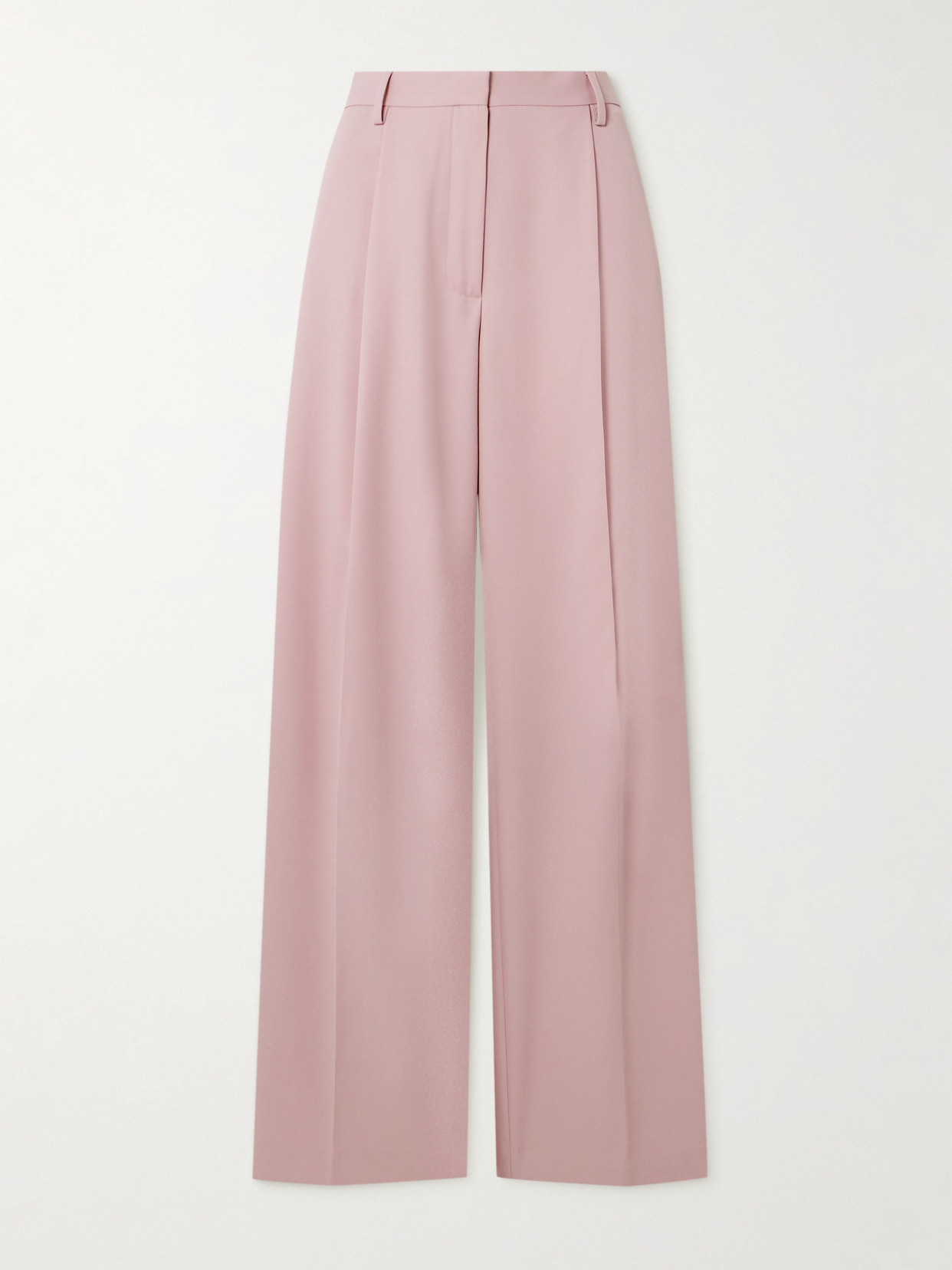 Dries Van Noten Cotton And Hemp Wide-leg Pants In Pink