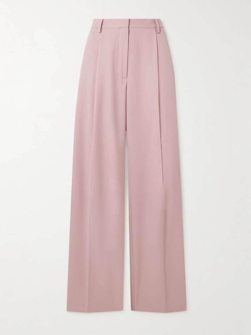 Dries Van Noten Pleated Wool Wide-leg Pants