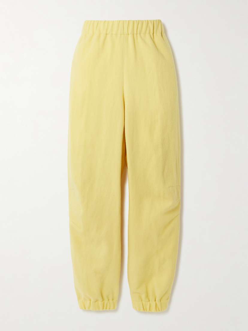 Dries Van Noten Wool-blend Jersey Tapered Track Pants
