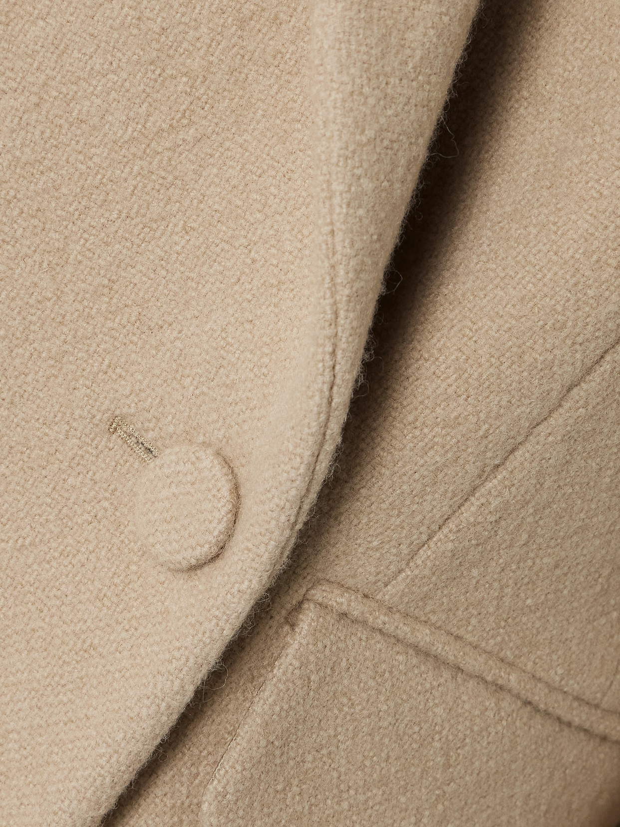 Dries Van Noten Double-breasted Wool Coat In Cream