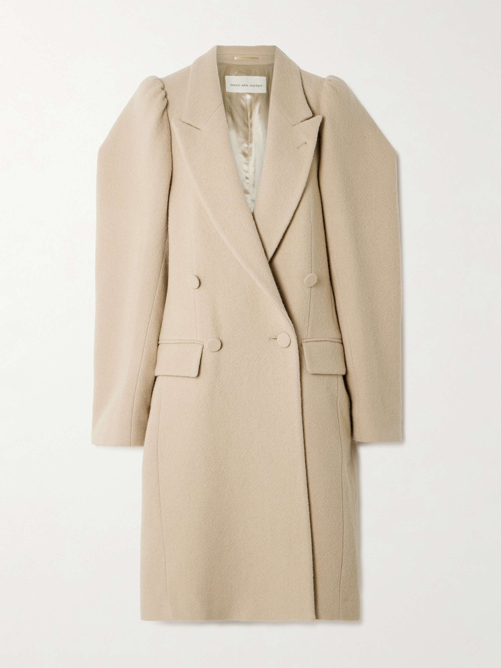 Double breasted wool coat