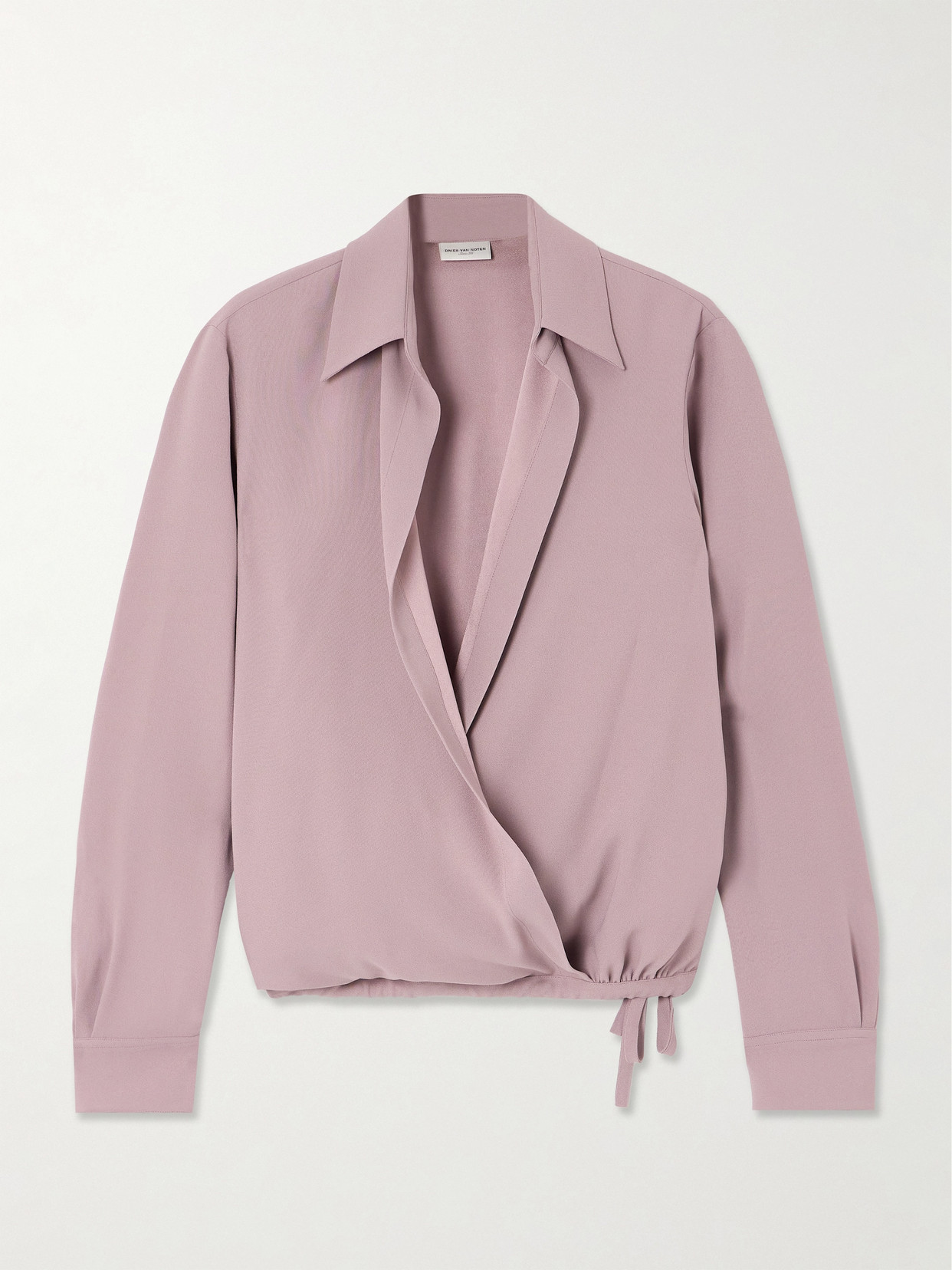 Dries Van Noten - Crepe Wrap Shirt - Pink