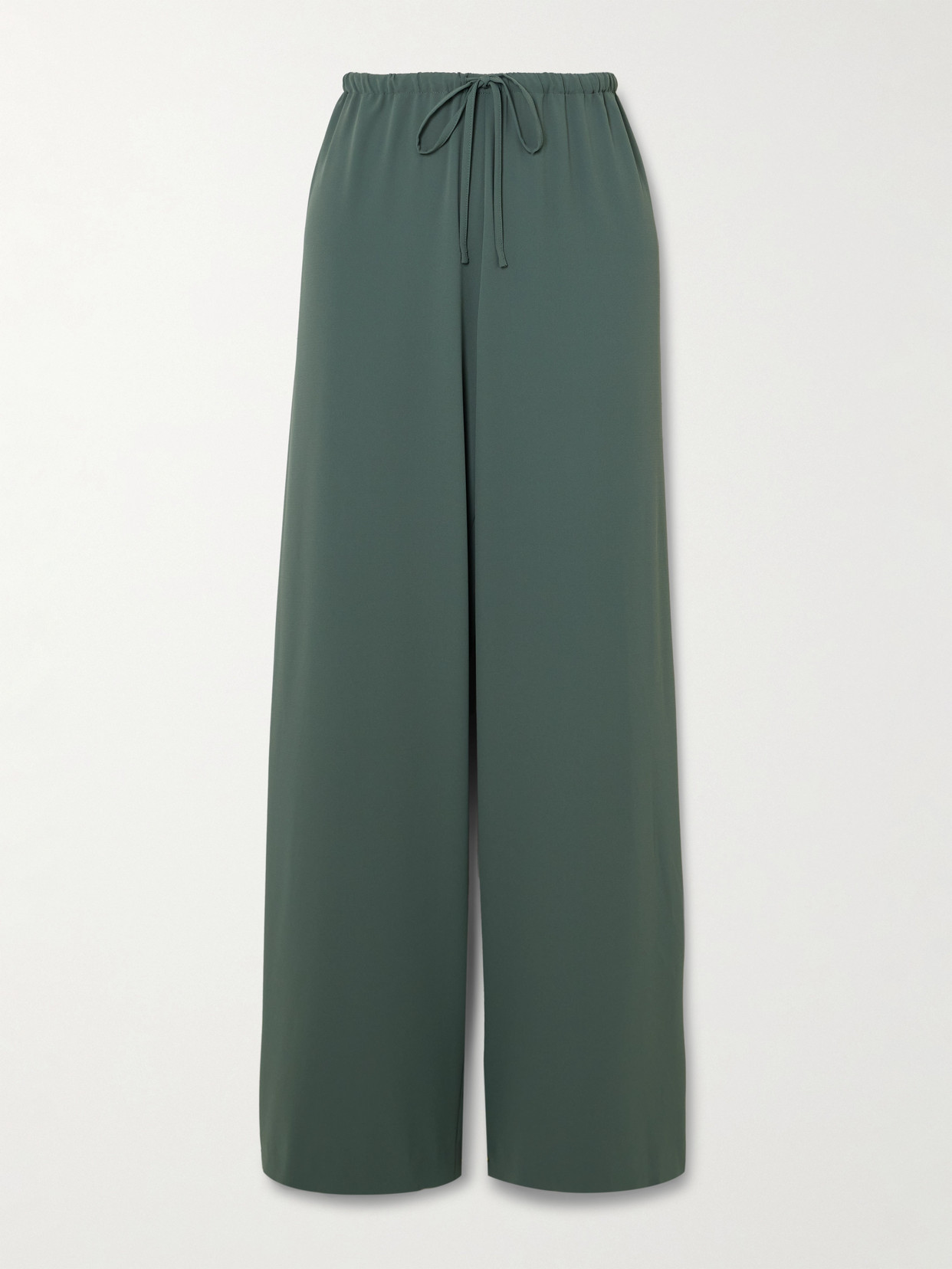 Dries Van Noten - Crepe De Chine Straight-leg Pants - Green