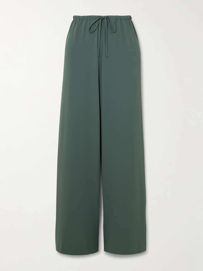 Dries Van Noten Crepe De Chine Straight-leg Pants
