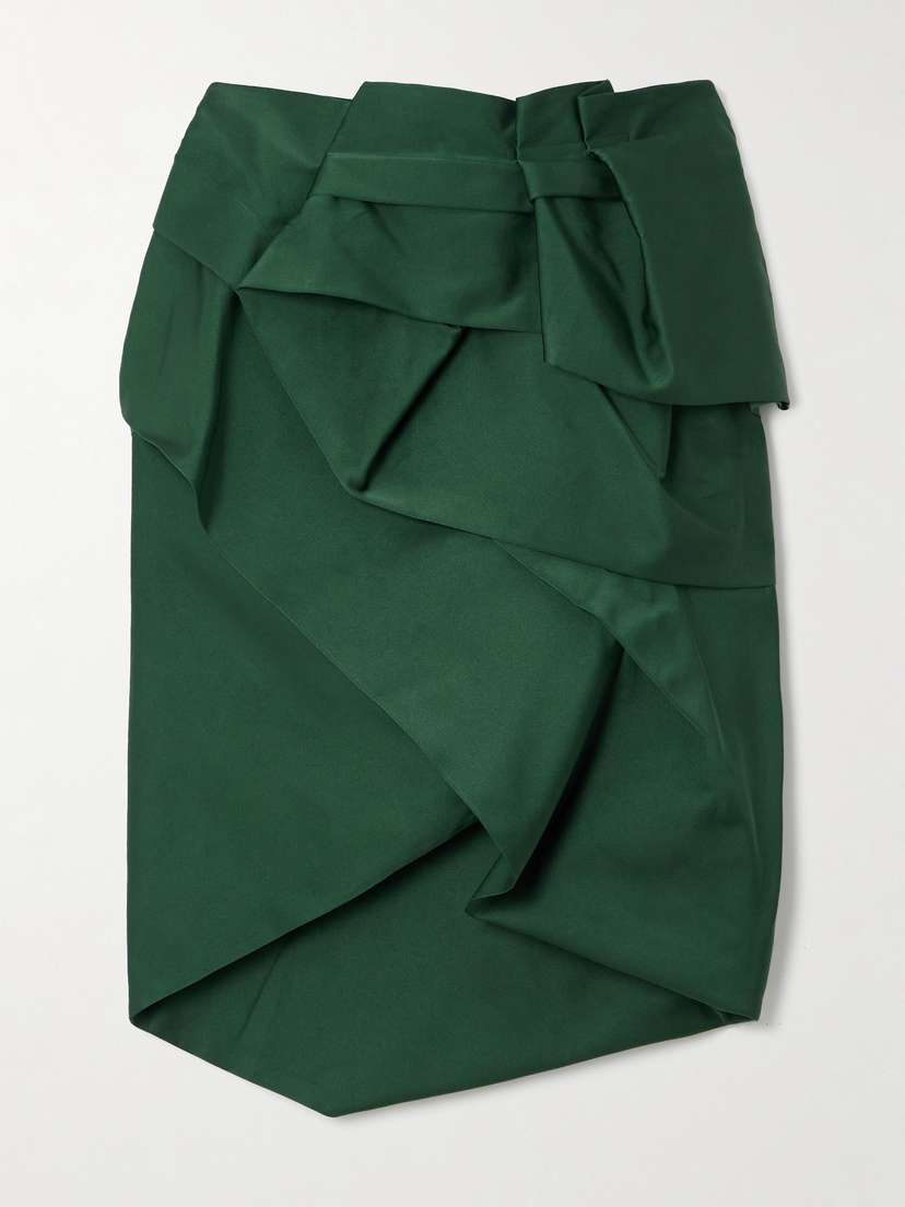 Dries Van Noten Ruffled Satin Skirt