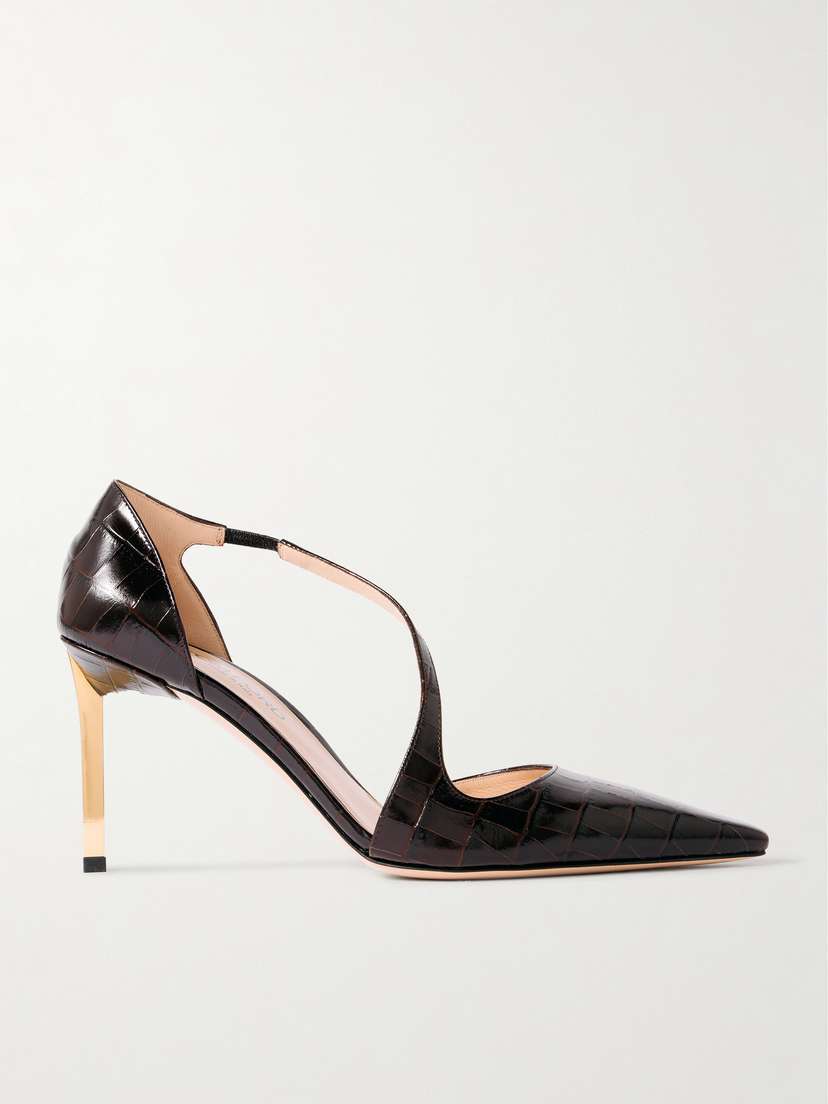 Tom Ford Newton Croc-effect Leather Pumps