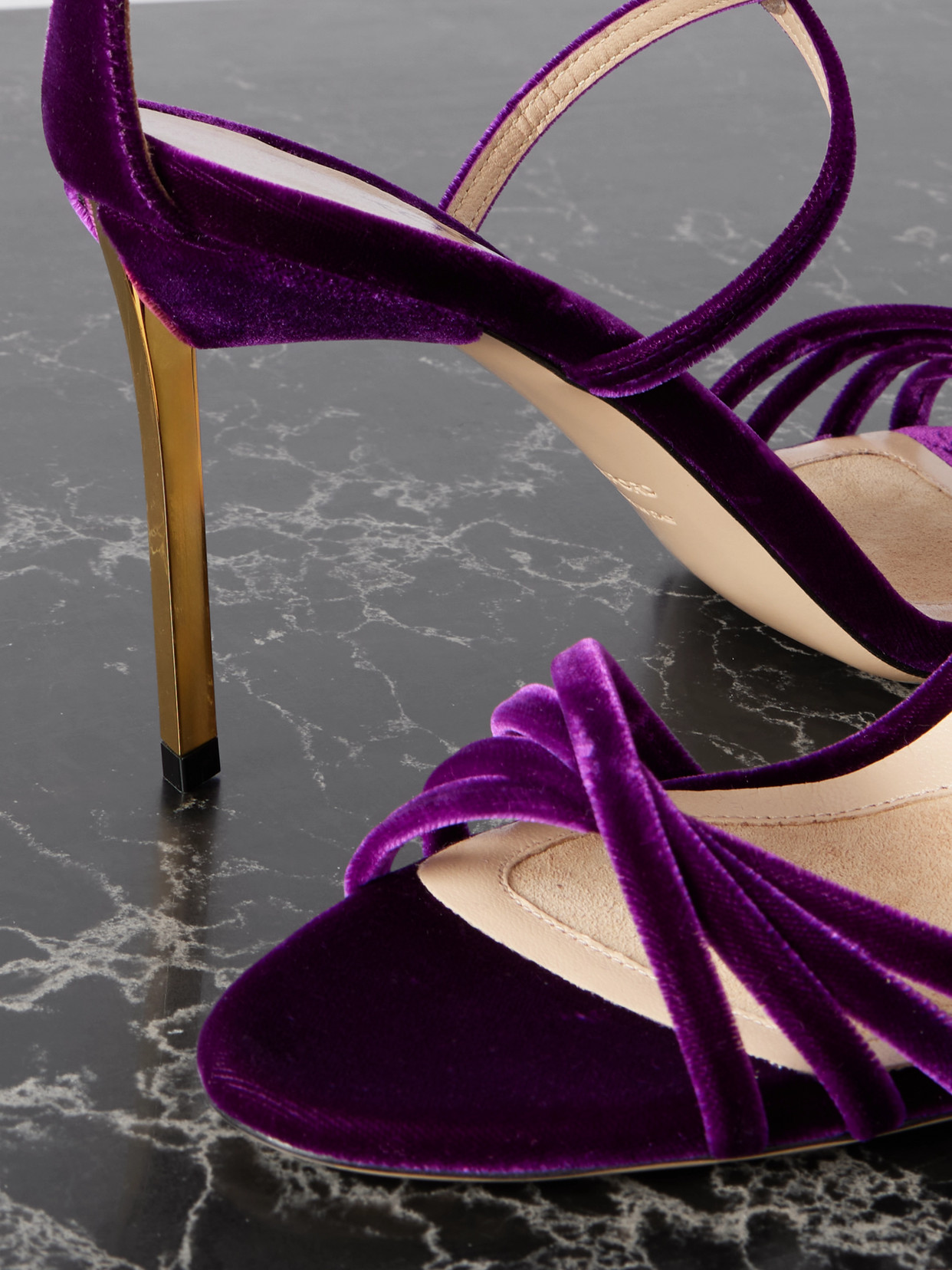 Ida Velvet Sandals