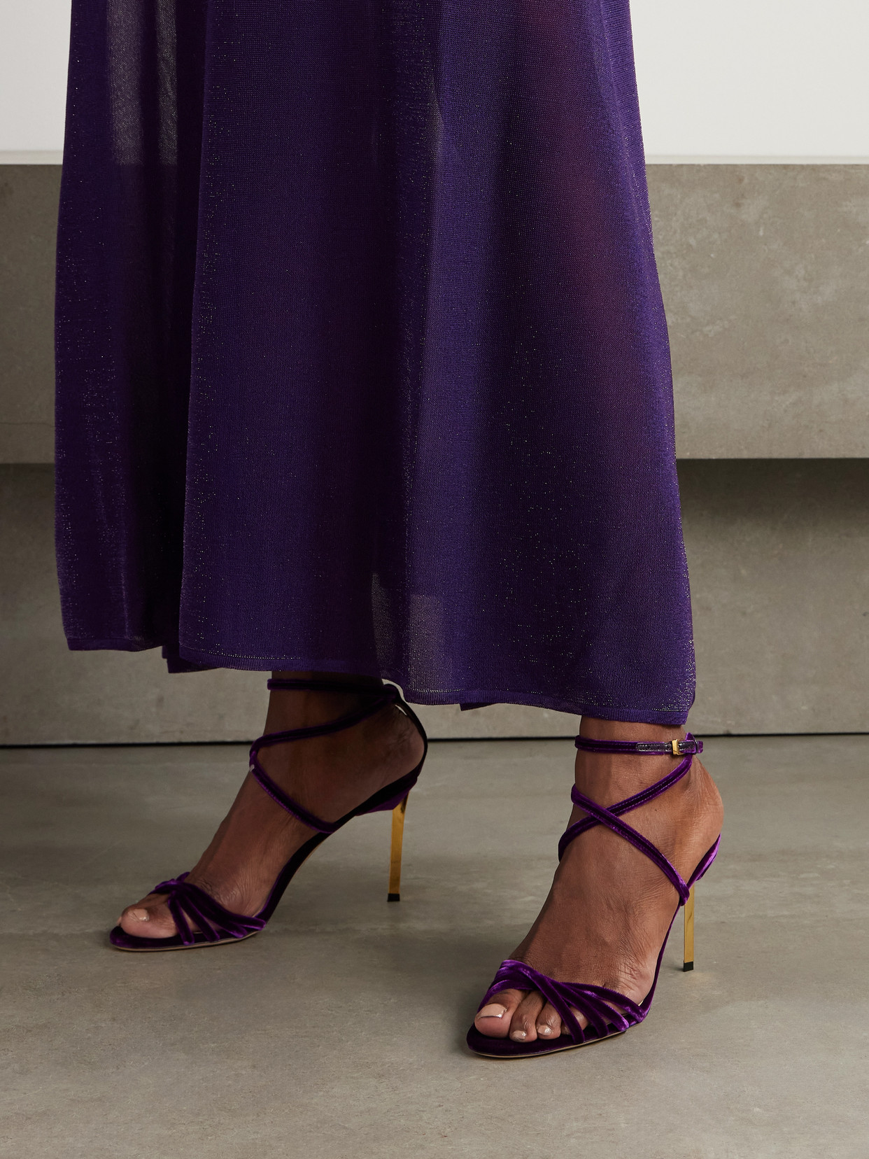 Ida Velvet Sandals