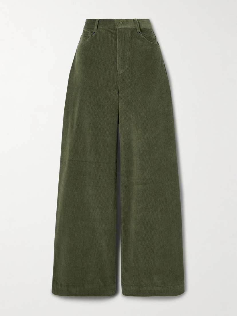 Sea Carine Cotton-blend Corduroy Wide-leg Pants