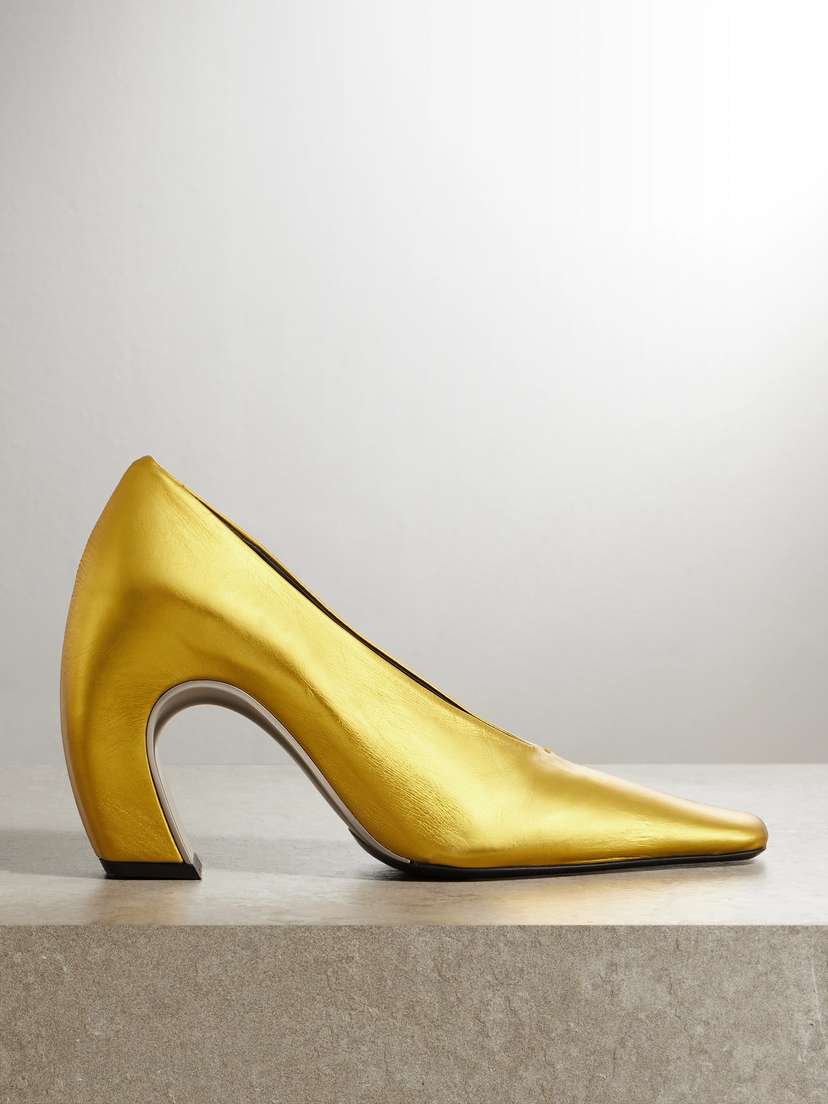Jil Sander Metallic Leather Pumps