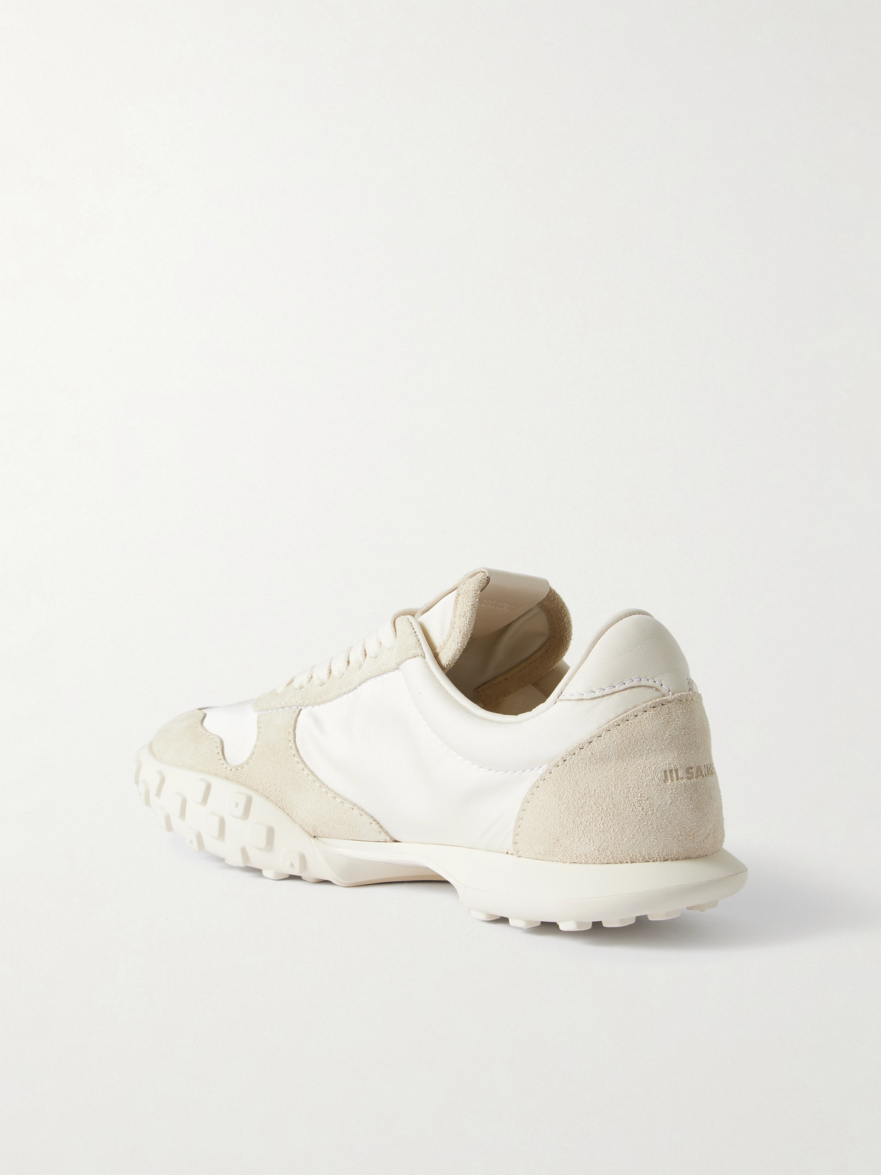 JIL SANDER MOON SUEDE AND SHELL SNEAKERS