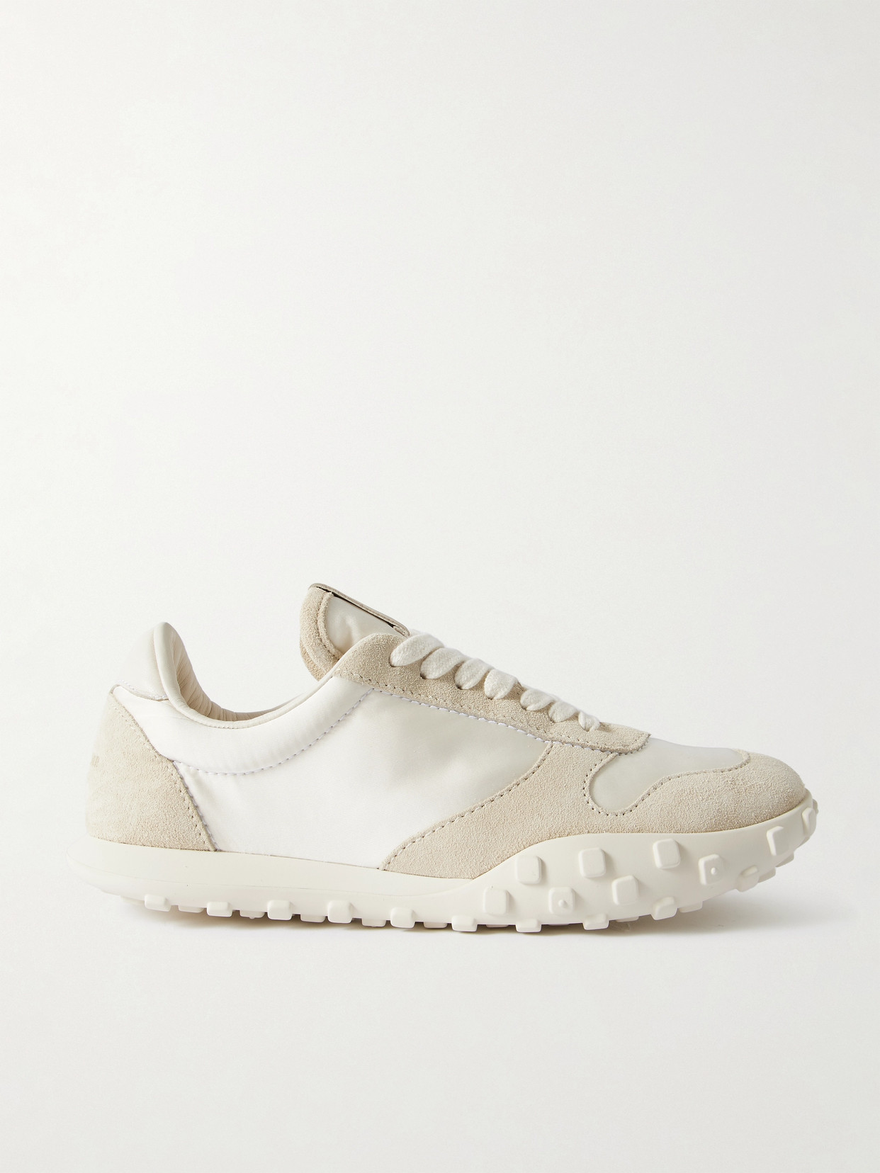 JIL SANDER MOON SUEDE AND SHELL SNEAKERS