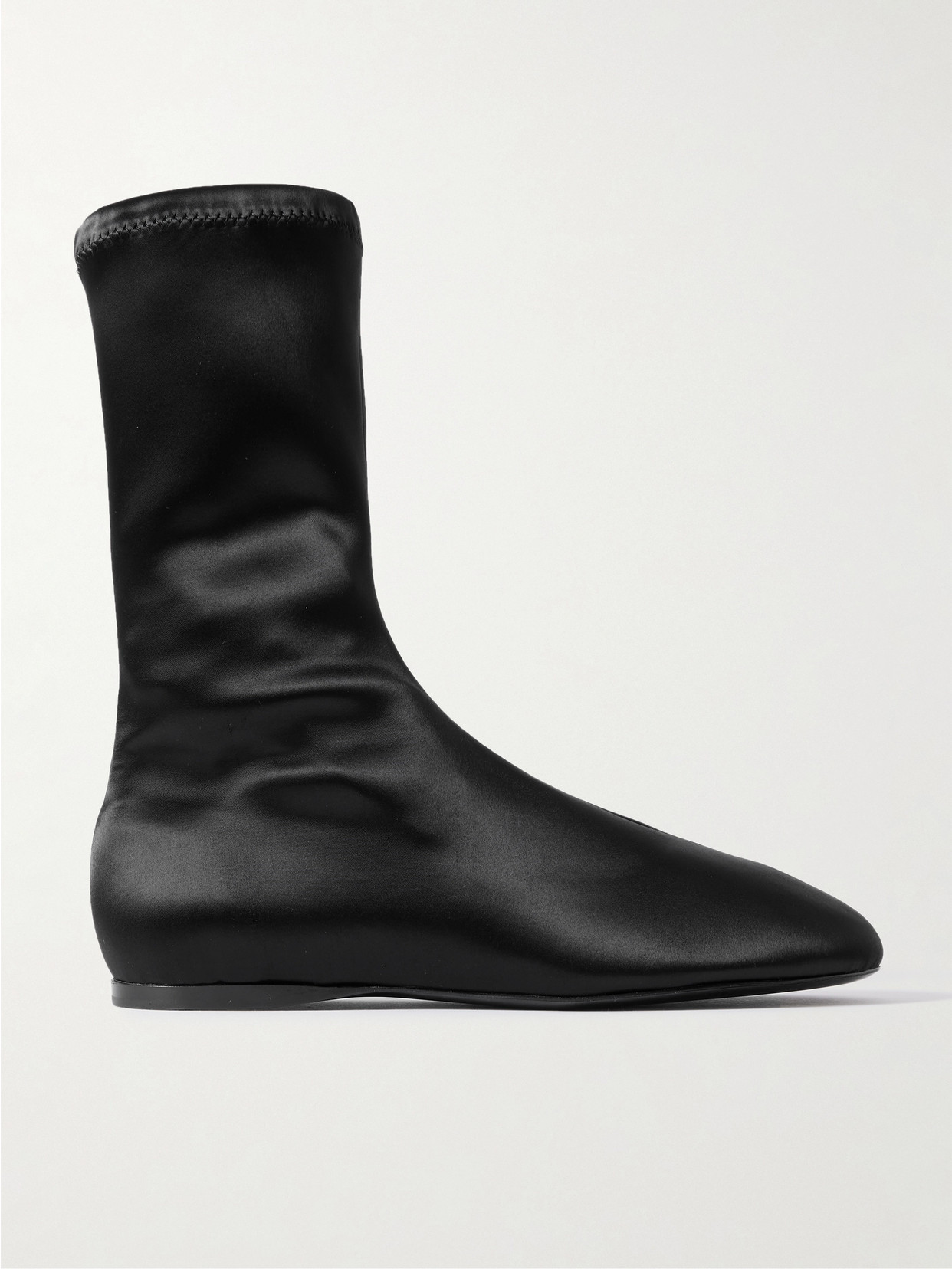 Proenza Schouler - Tee Satin Ankle Boots - Black