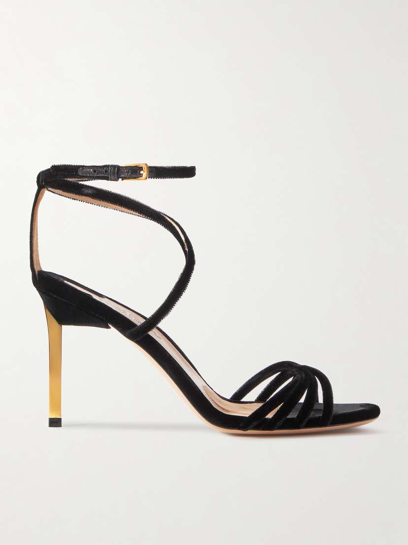 Tom Ford Ida Velvet Sandals