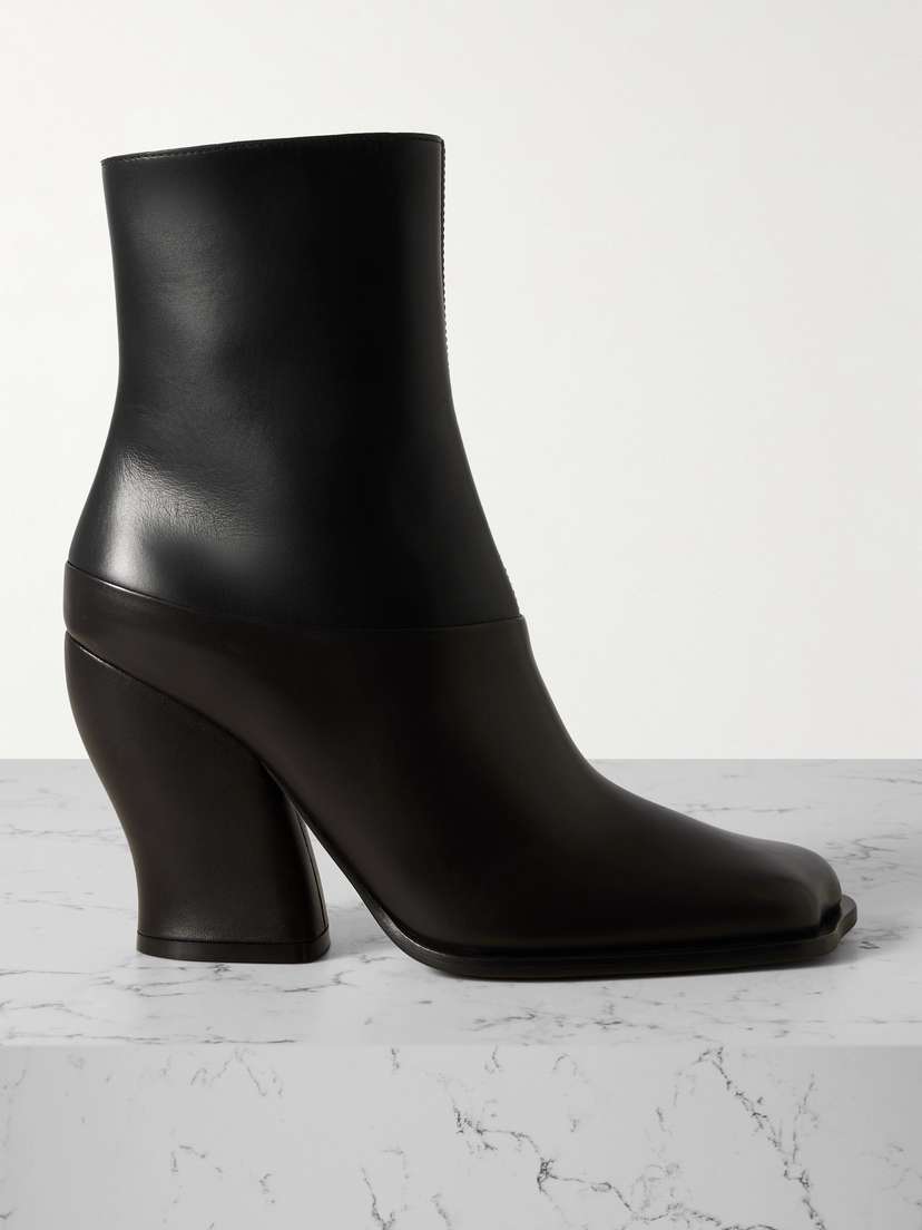 Loewe Onda Two-tone Leather Ankle Boots