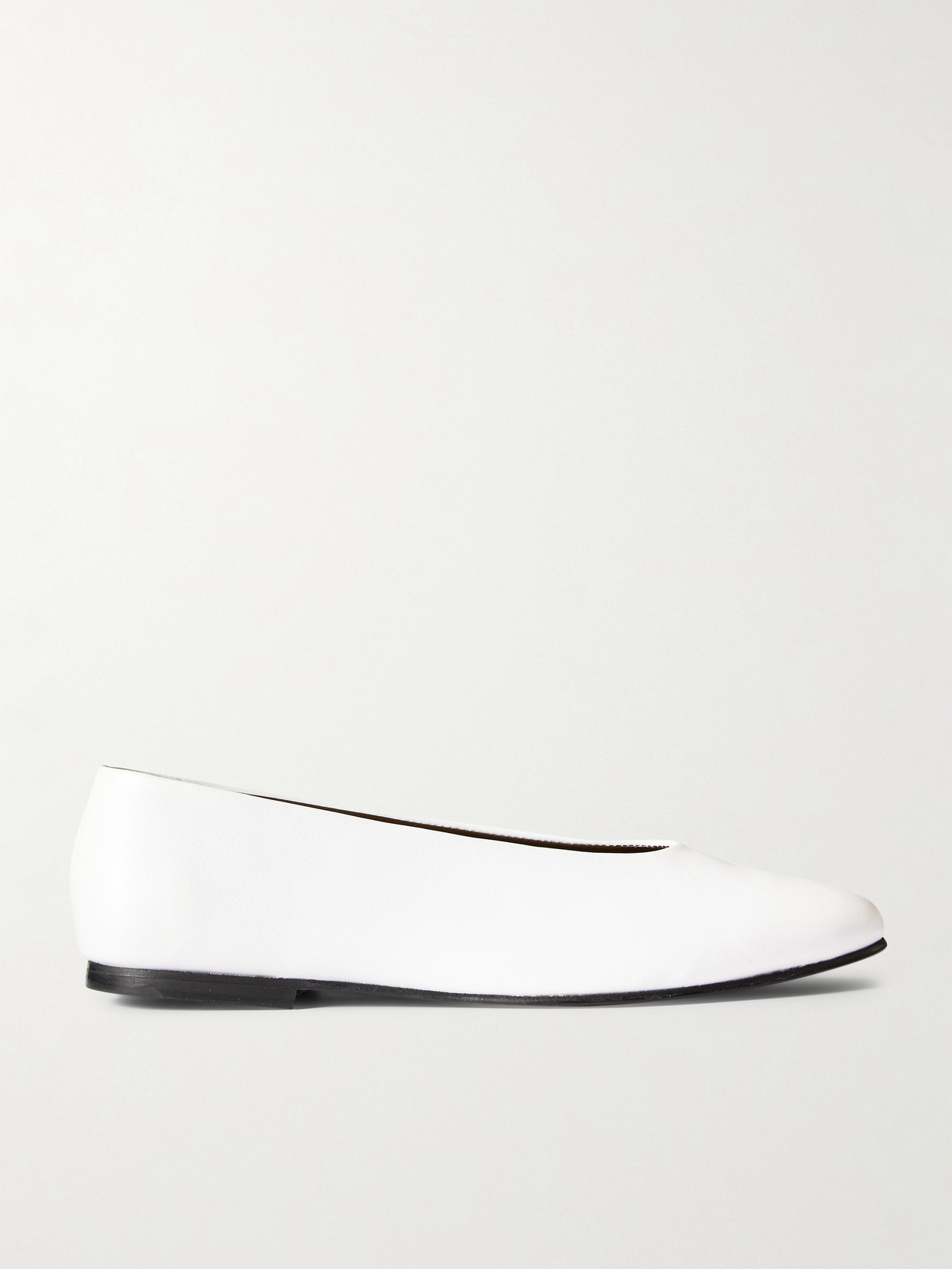 Tove Darcy Leather Ballet Flats In White