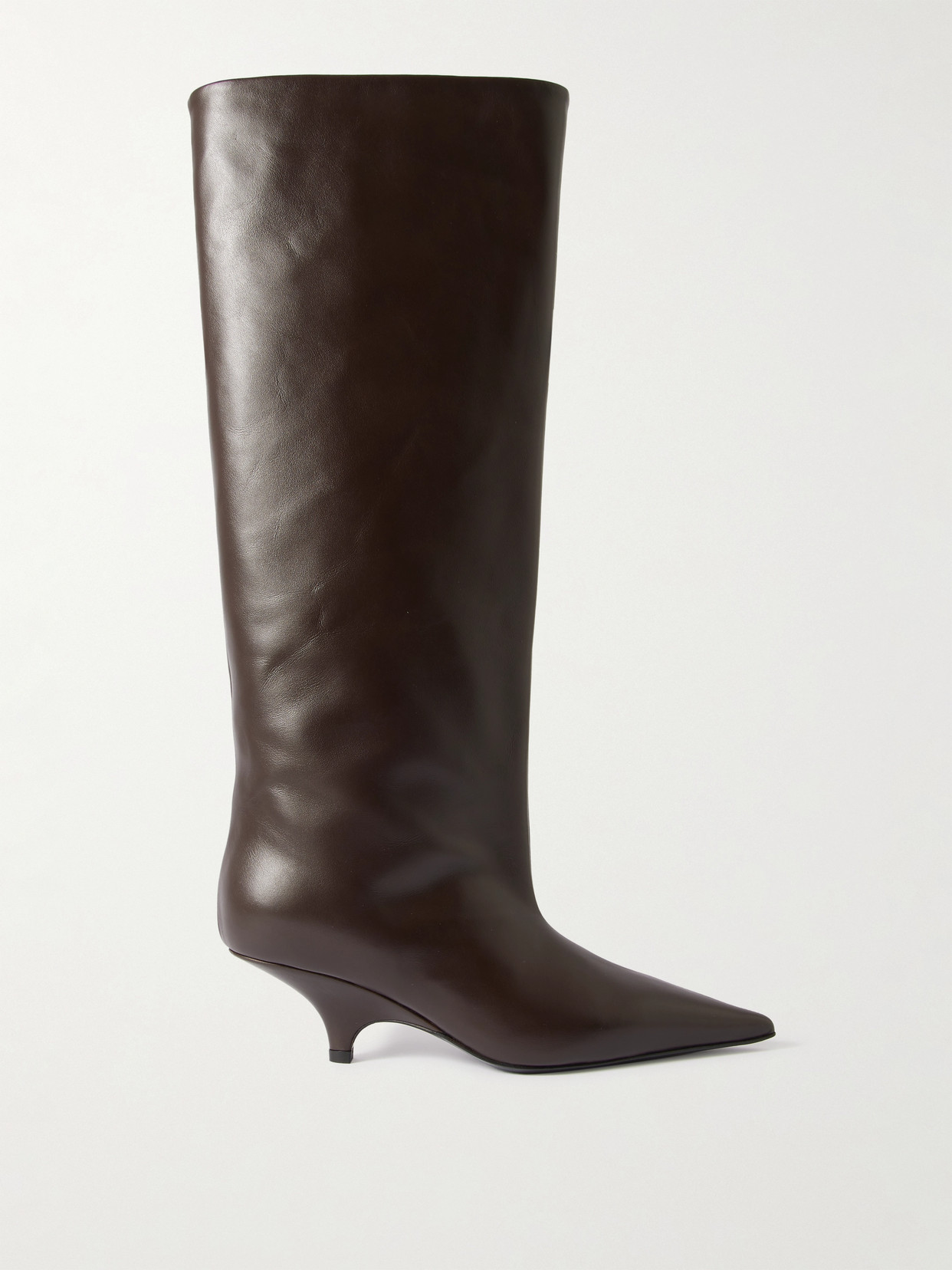 TOTEME - Leather Knee Boots - Brown