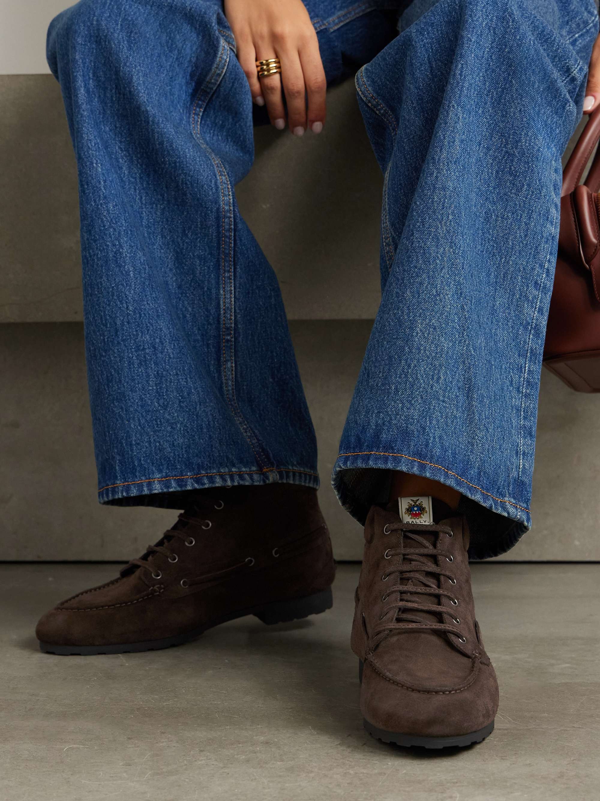 Bally suede boots shop