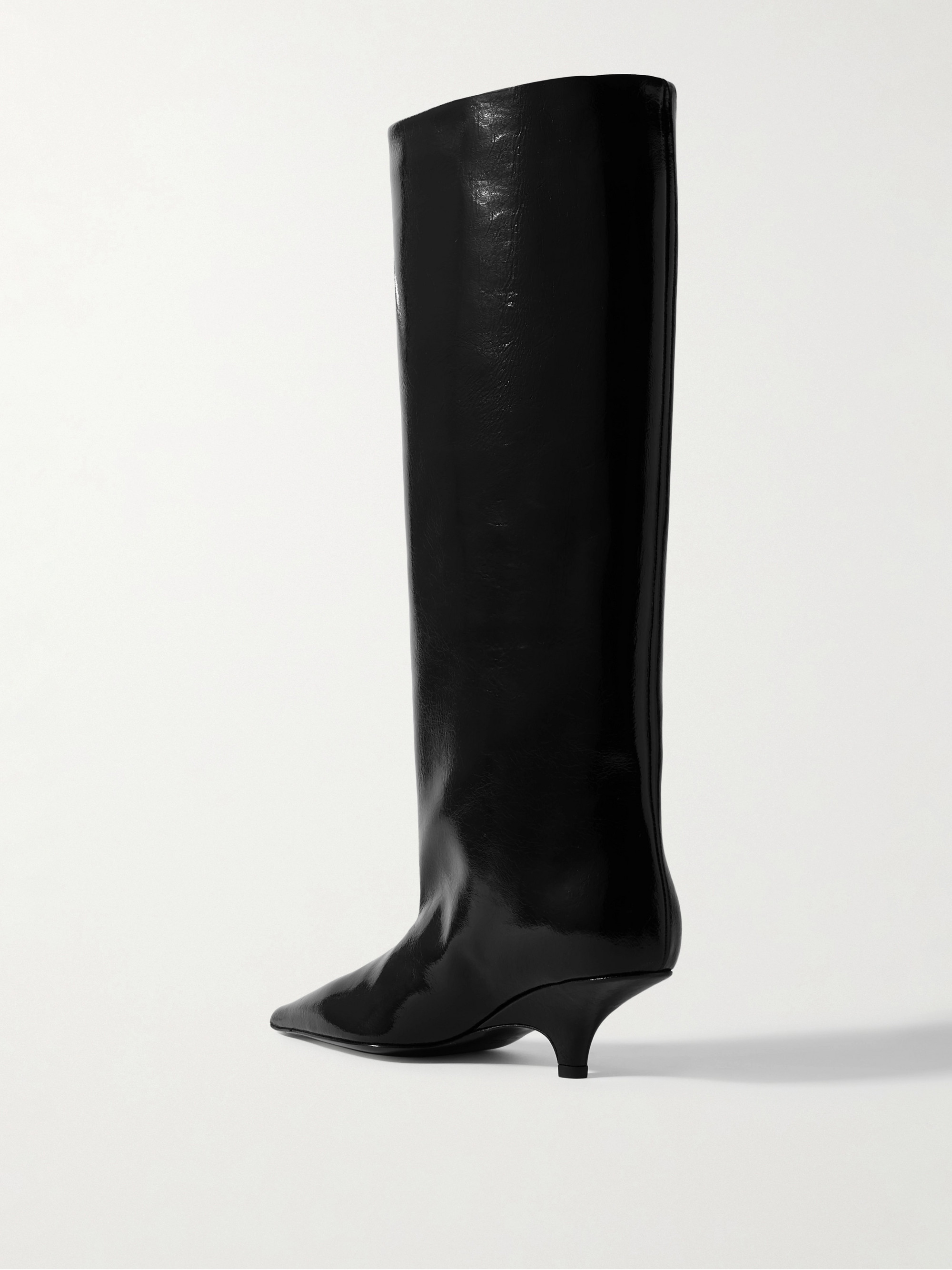 TOTEME Patent-leather knee boots thumbnail