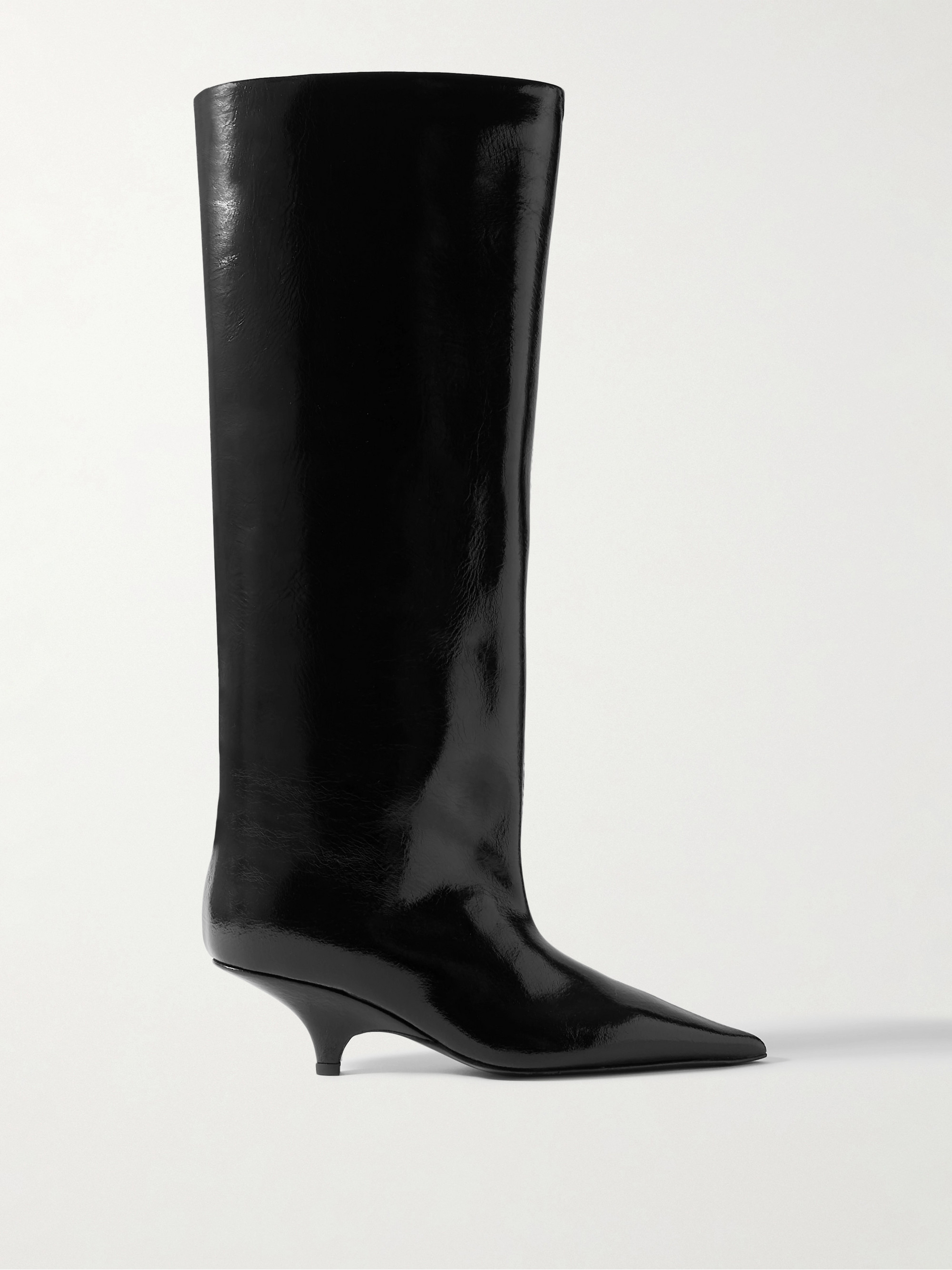 TOTEME Patent-leather knee boots