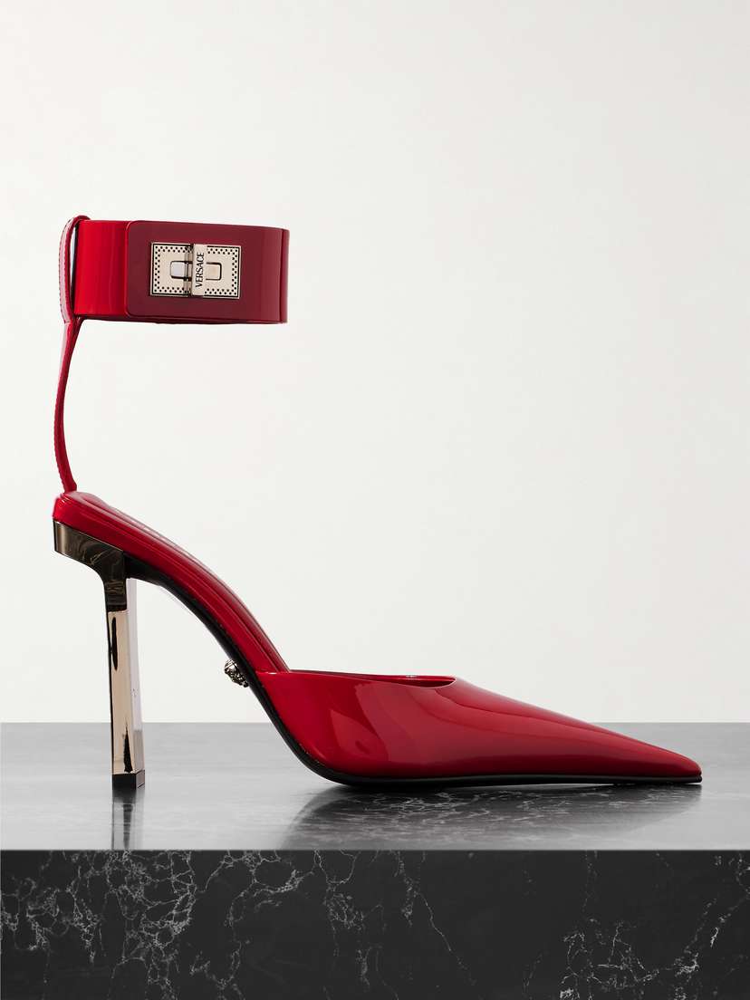 Versace Slice Patent-leather Pumps