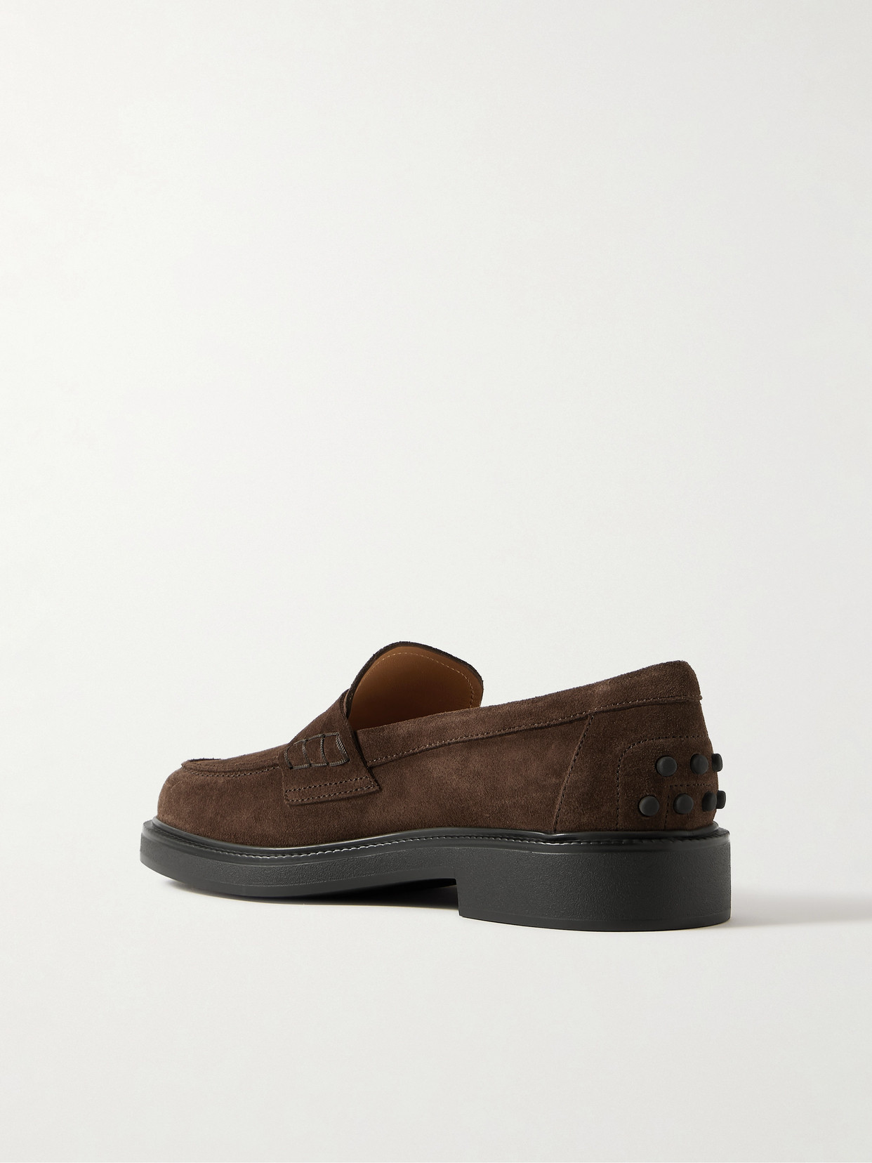 Tod's Loafers In Suede In Brown