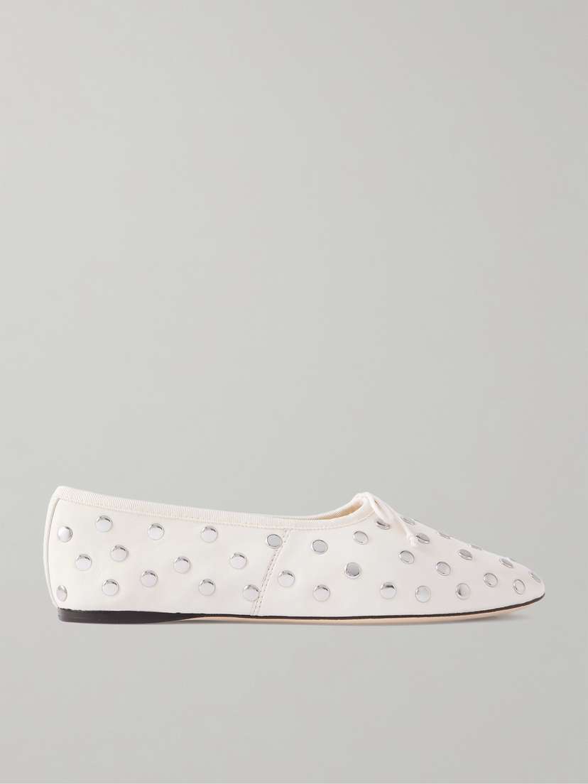 Loeffler Randall Landon Studded Leather Ballet Flats