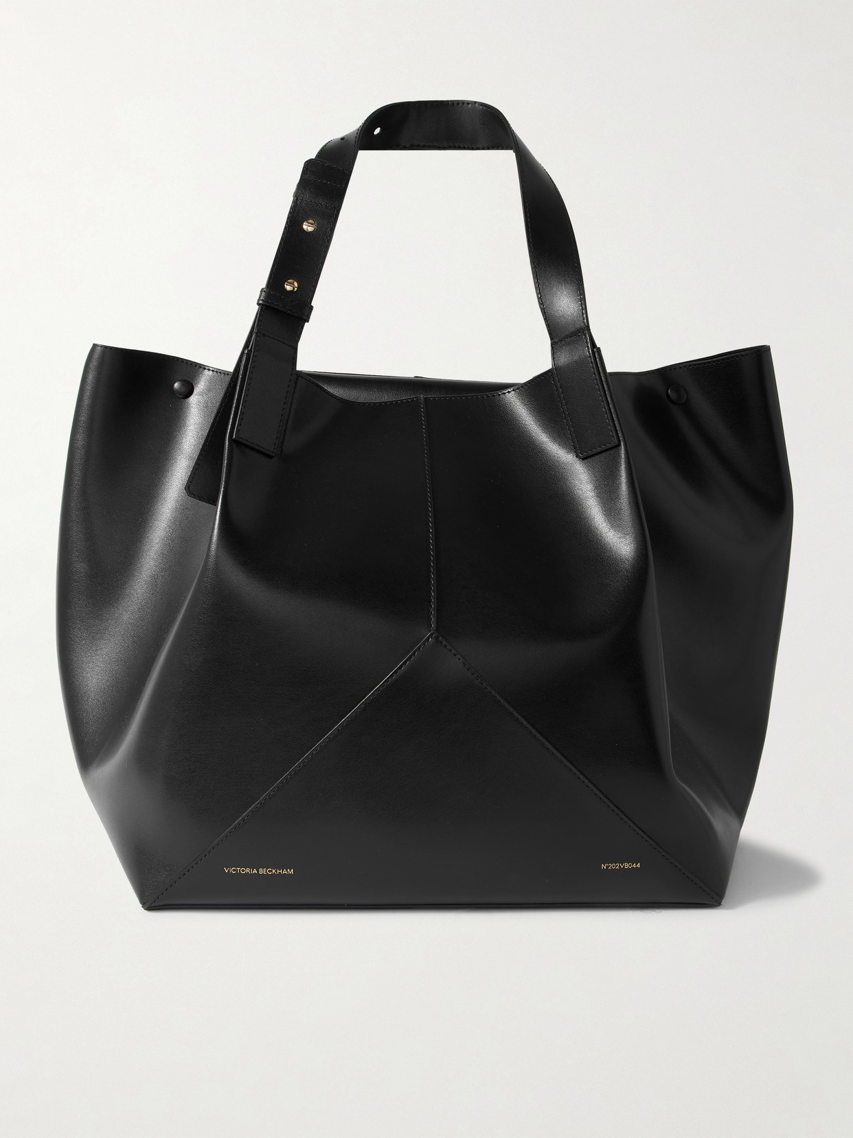 Victoria Beckham W11 Jumbo Leather Tote In Black