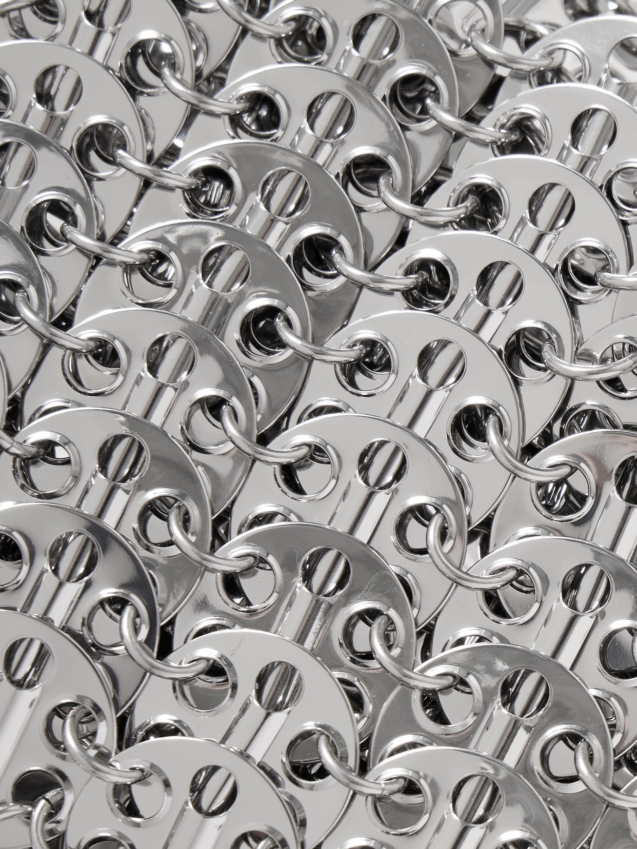 Rabanne 1969 Filet Crystal-embellished Chainmail Shoulder Bag In Silver