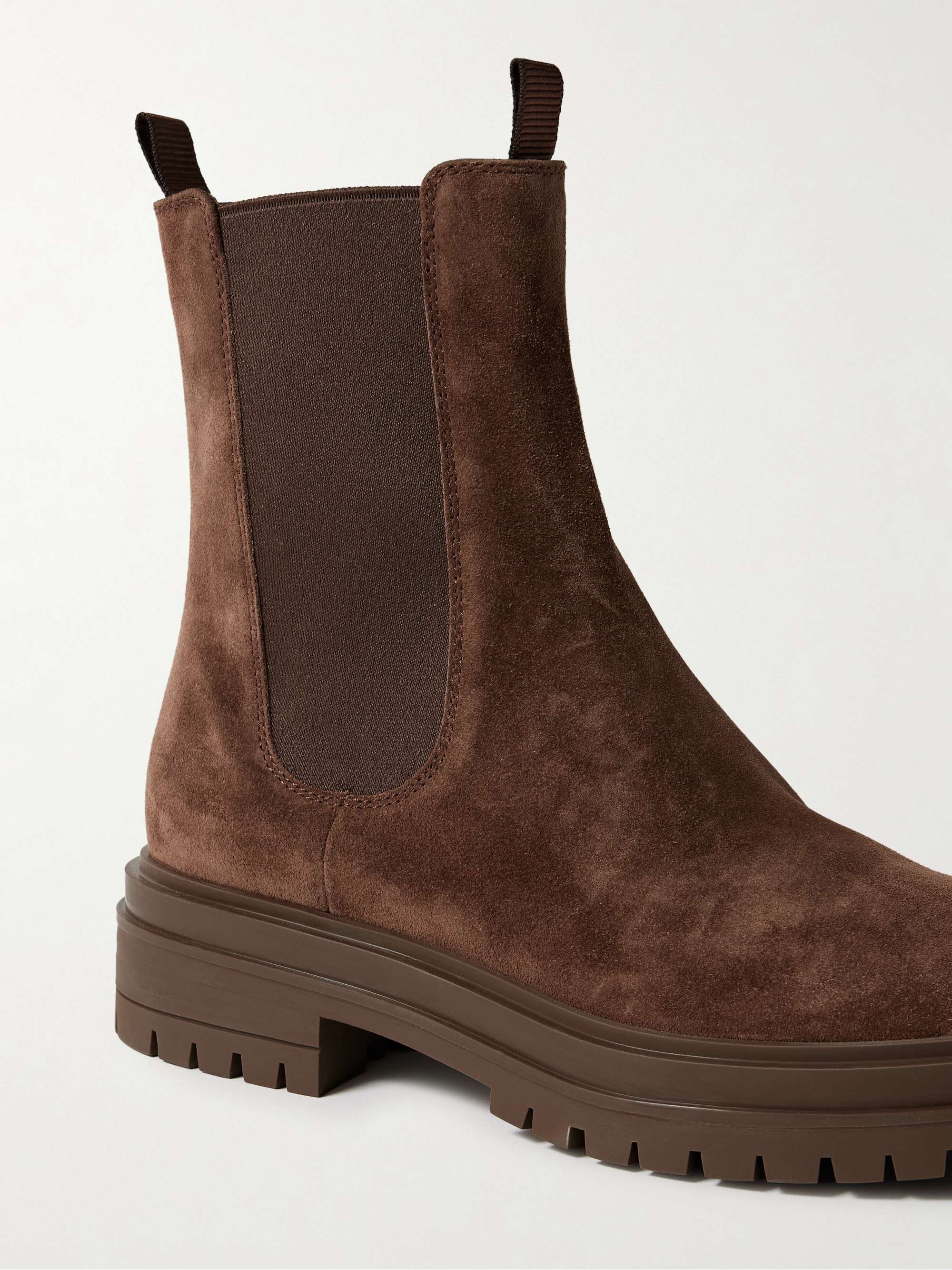 GIANVITO ROSSI Chester suede Chelsea boots
