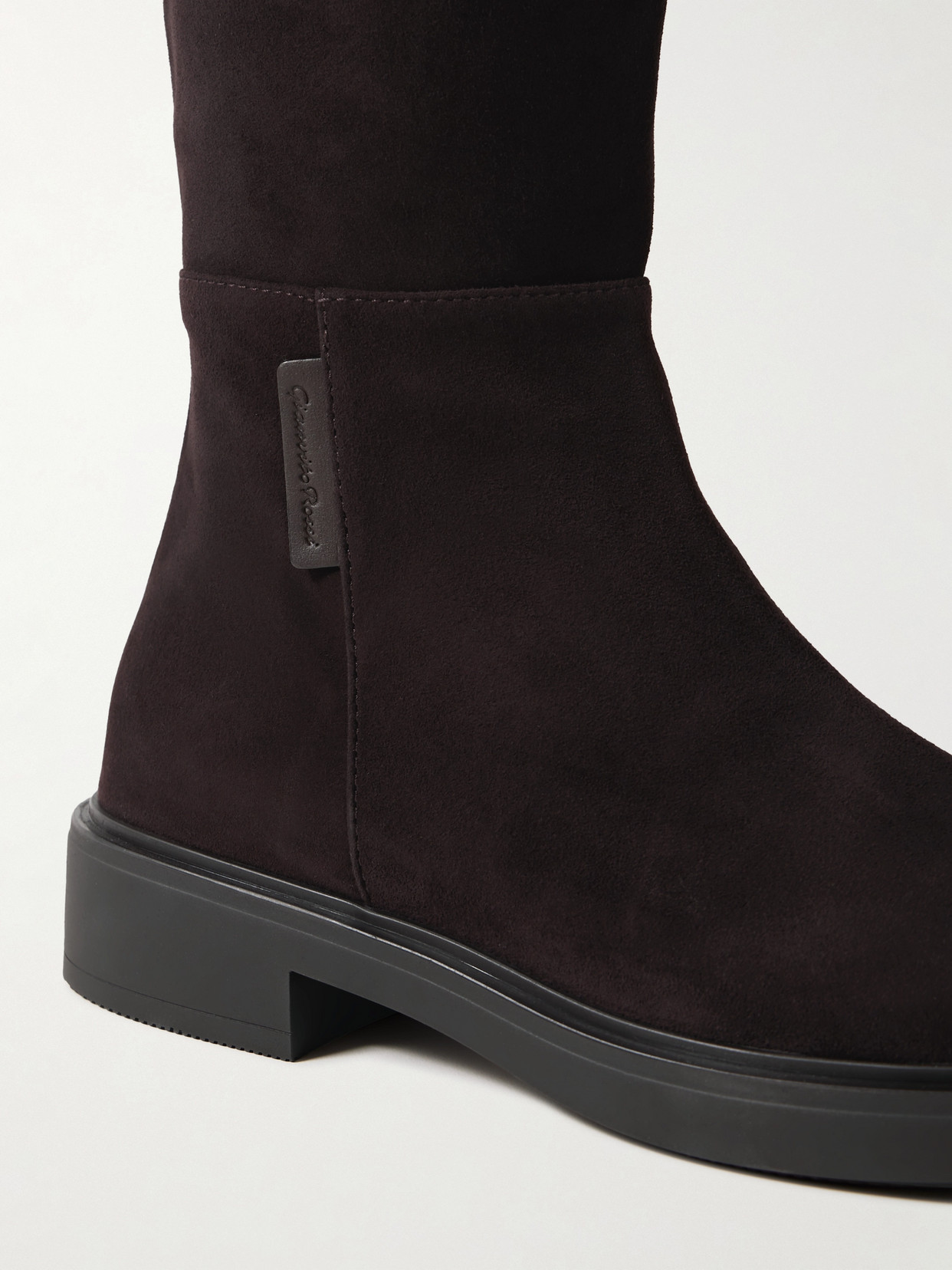Gianvito Rossi Lexington Suede Over-the-knee Boots In Brown