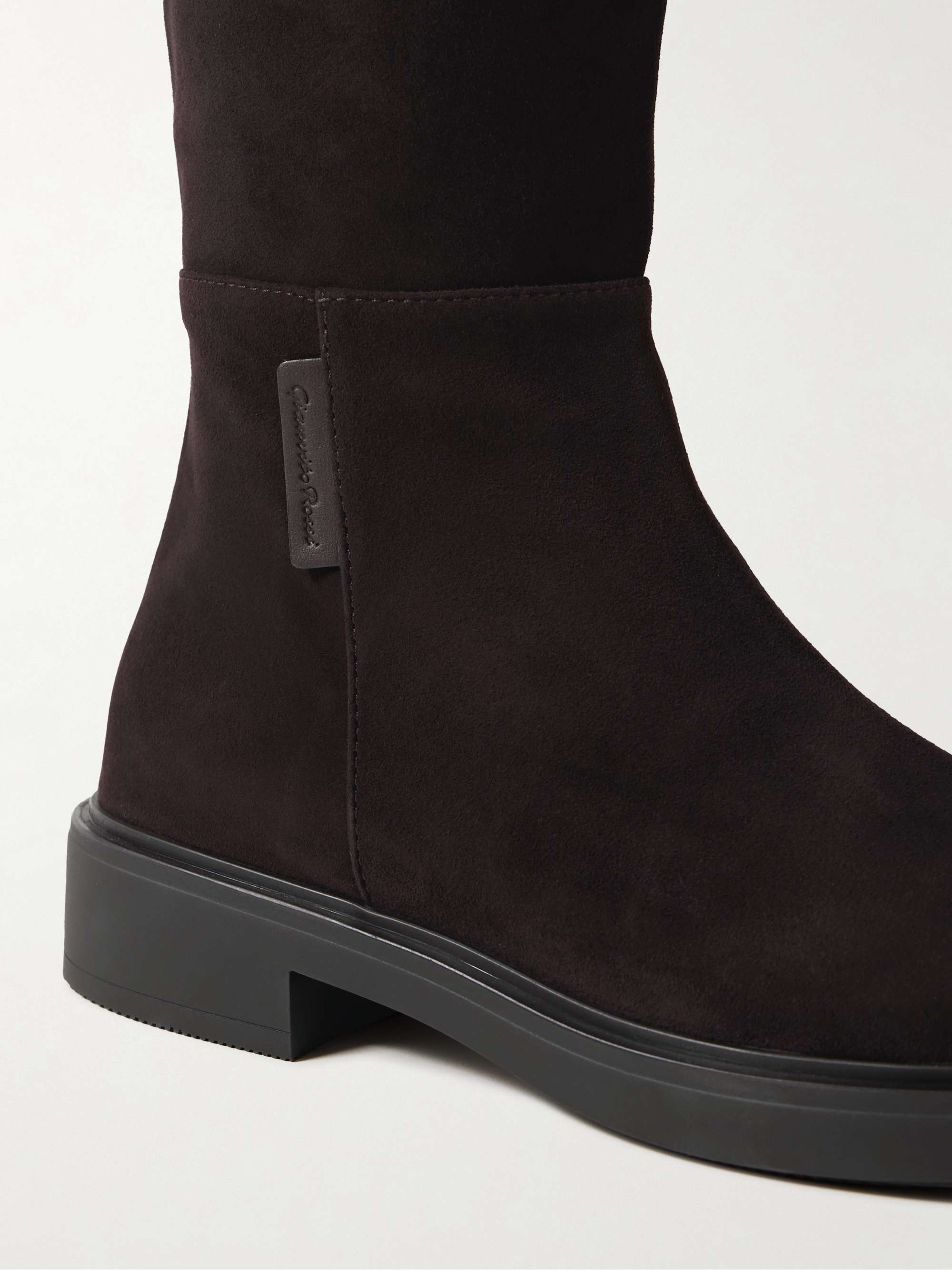GIANVITO ROSSI Suede over-the-knee boots