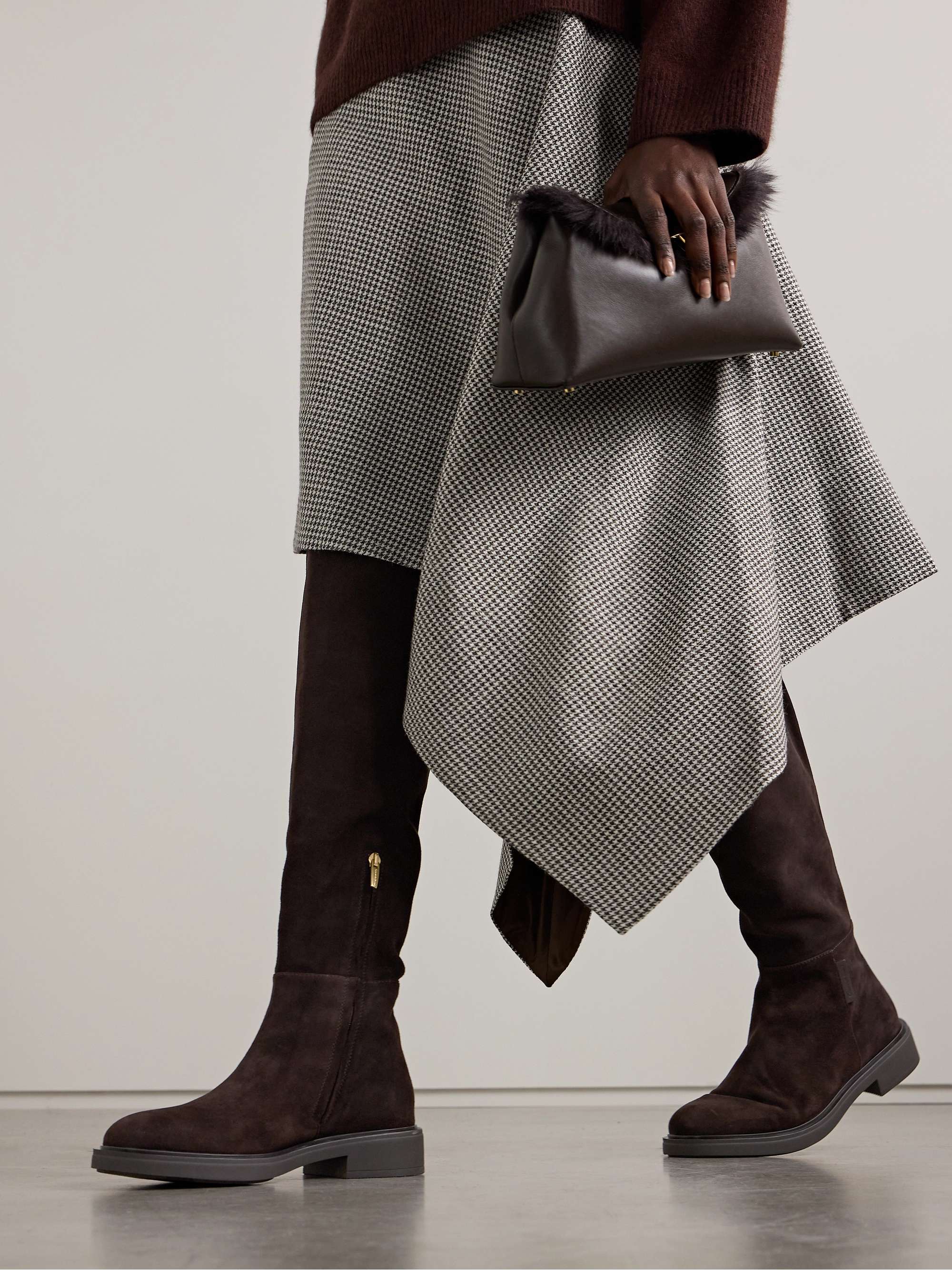 GIANVITO ROSSI Suede over-the-knee boots