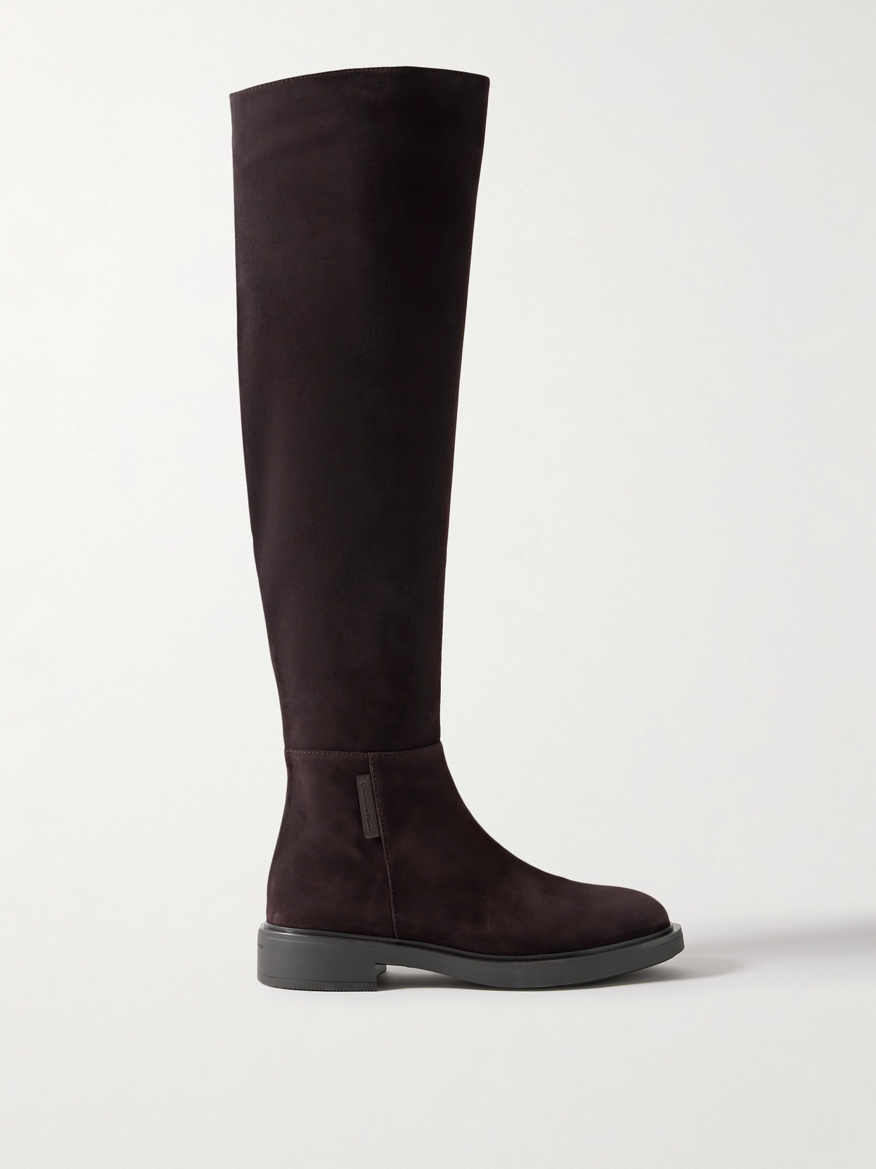 Gianvito Rossi - Lexington Suede Over-the-knee Boots - Dark brown