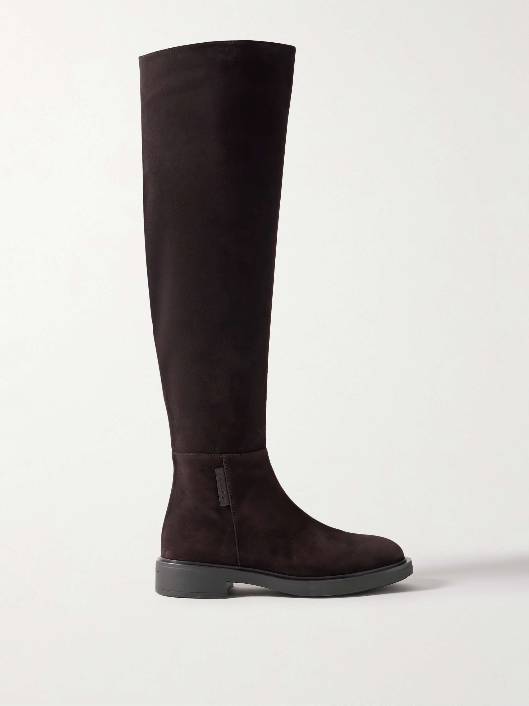 GIANVITO ROSSI Lexington スエード オーバーニーブーツ | NET-A-PORTER