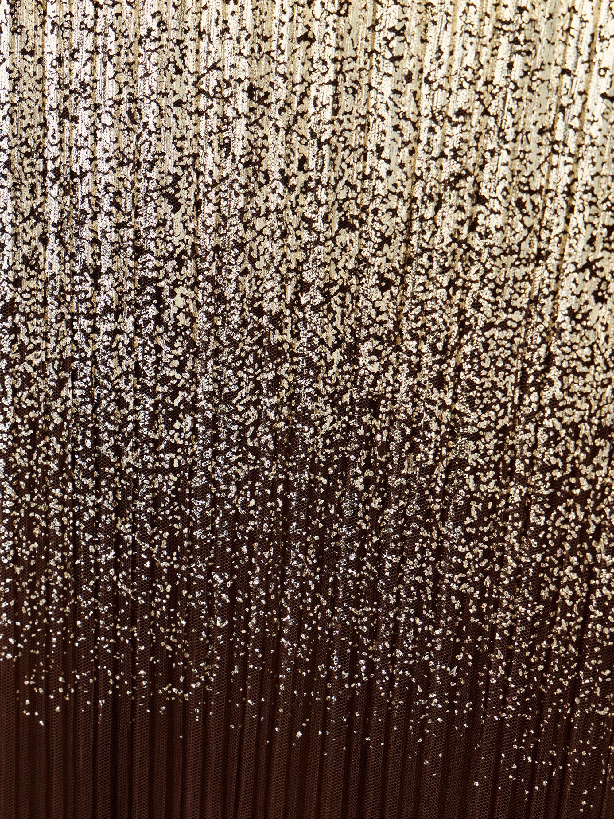 DIMA AYAD Cocoon metallic plissé-tulle gown