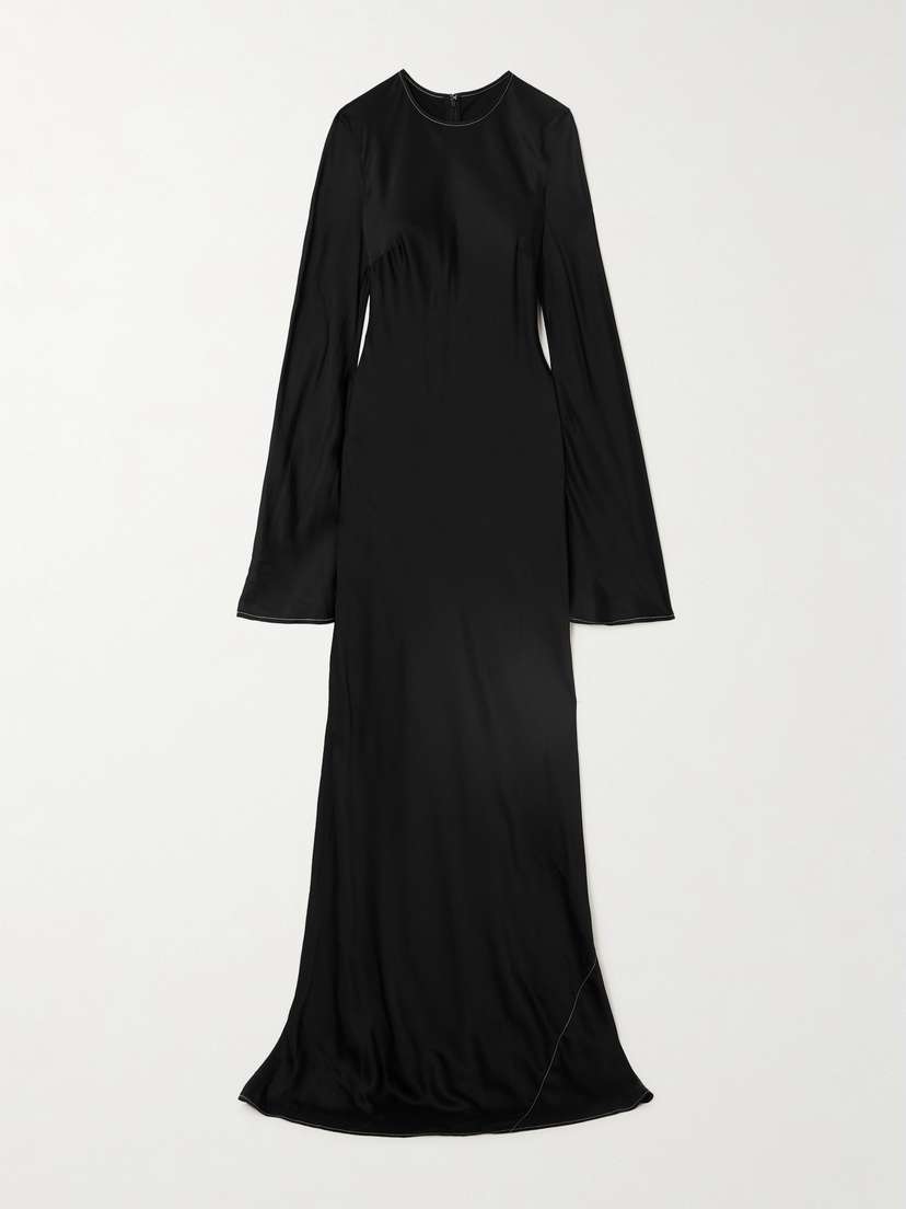 Rotate Birger Christensen Kaisa Satin Maxi Dress