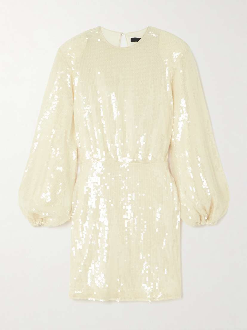 Rotate Birger Christensen Billiana Sequined Recycled-tulle Mini Dress