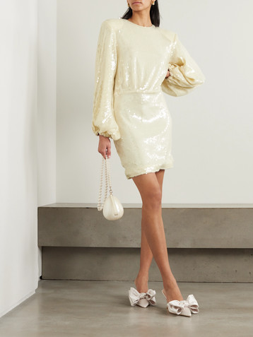 ROTATE Birger Christensen Billiana sequined recycled-tulle mini dress