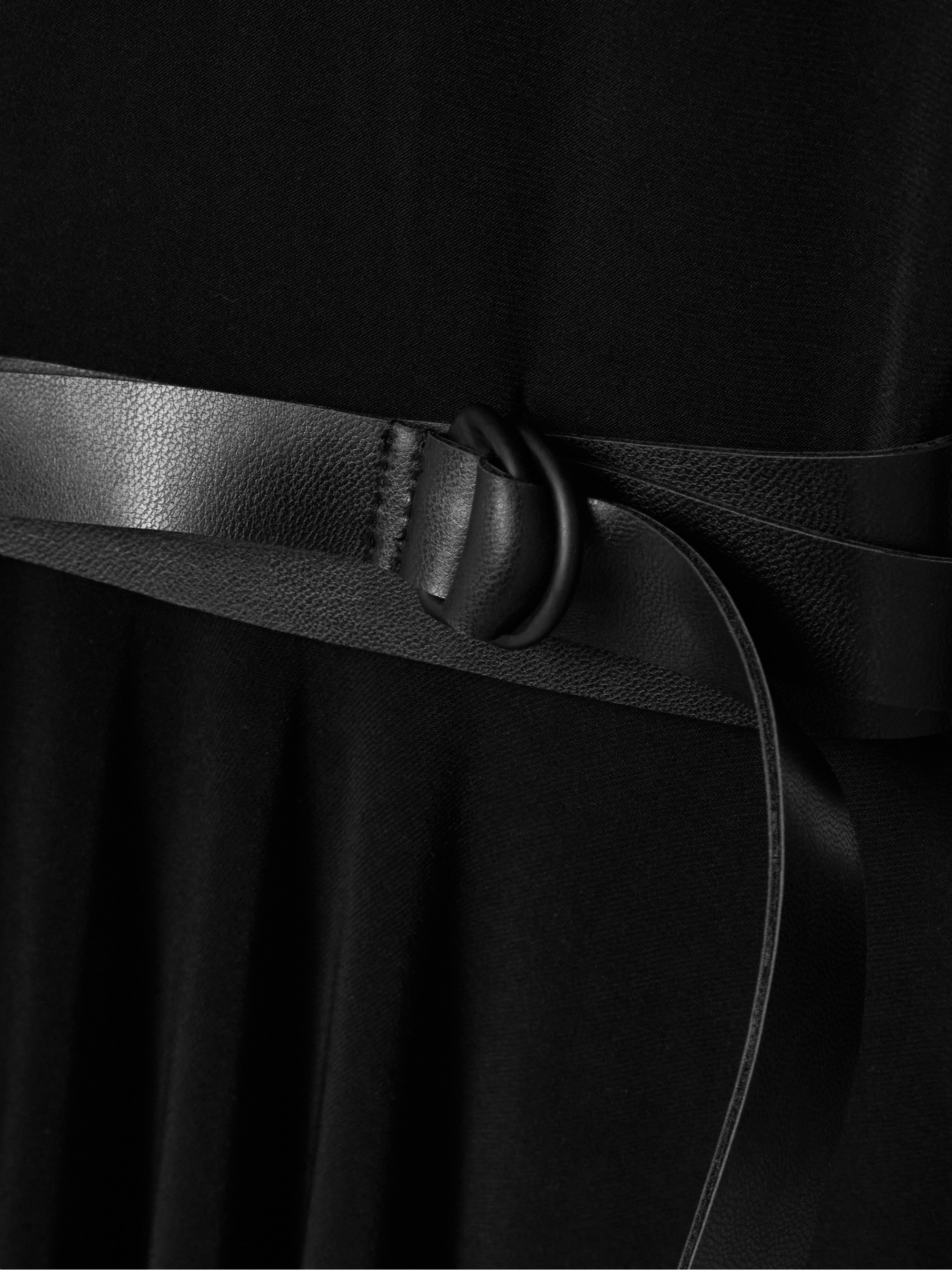 Norma Kamali - Belted stretch-jersey turtleneck midi dress | Plush