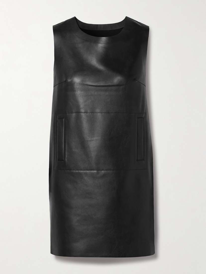 Norma Kamali Faux Leather Mini Dress