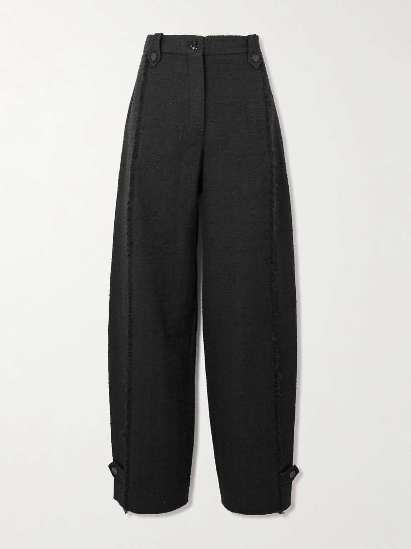 Ganni Organic Cotton-blend Twill Straight-leg Pants - EU 44