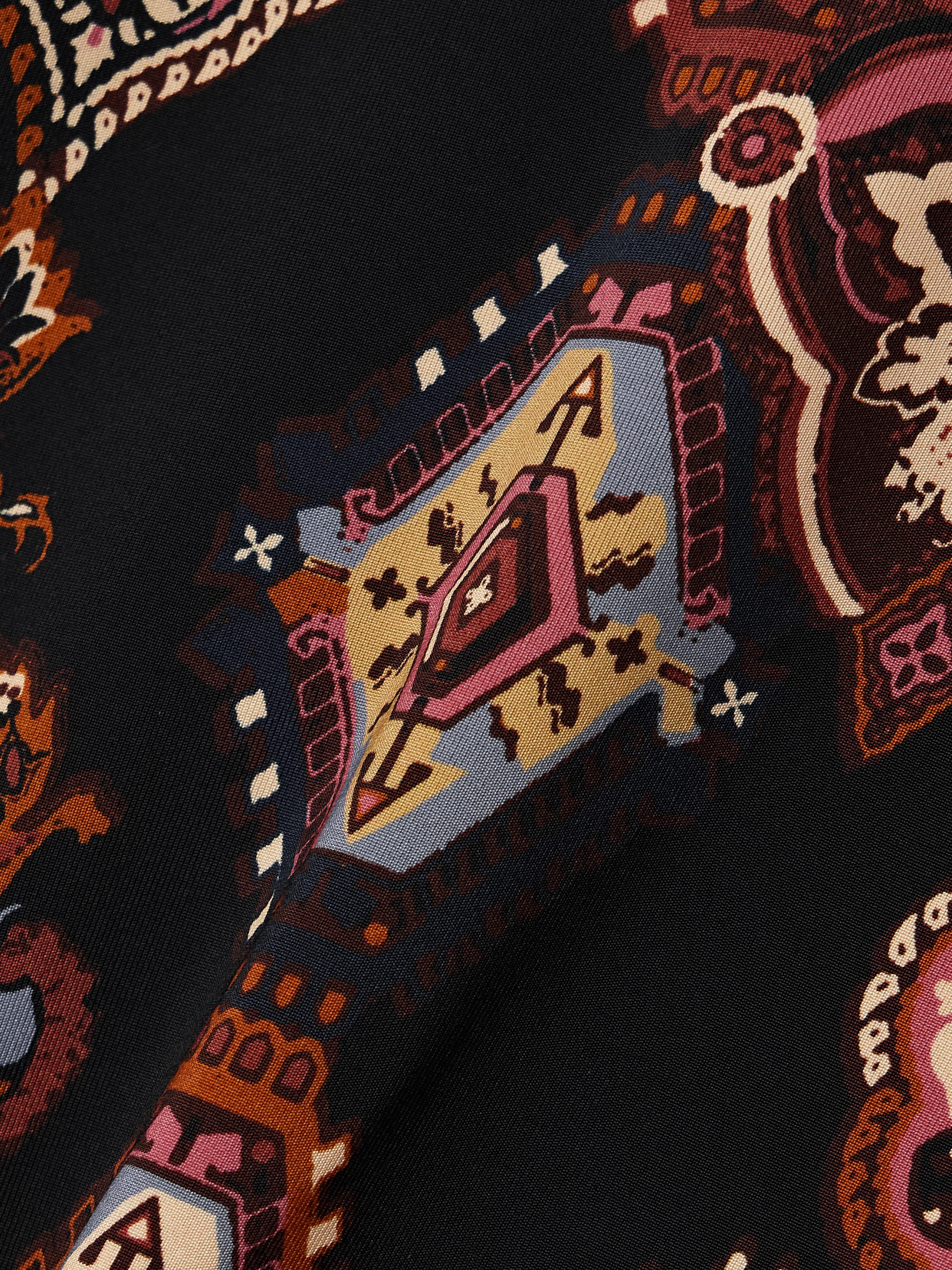 Cara Cara Suzie Printed Stretch-jersey Turtleneck Top In Brown