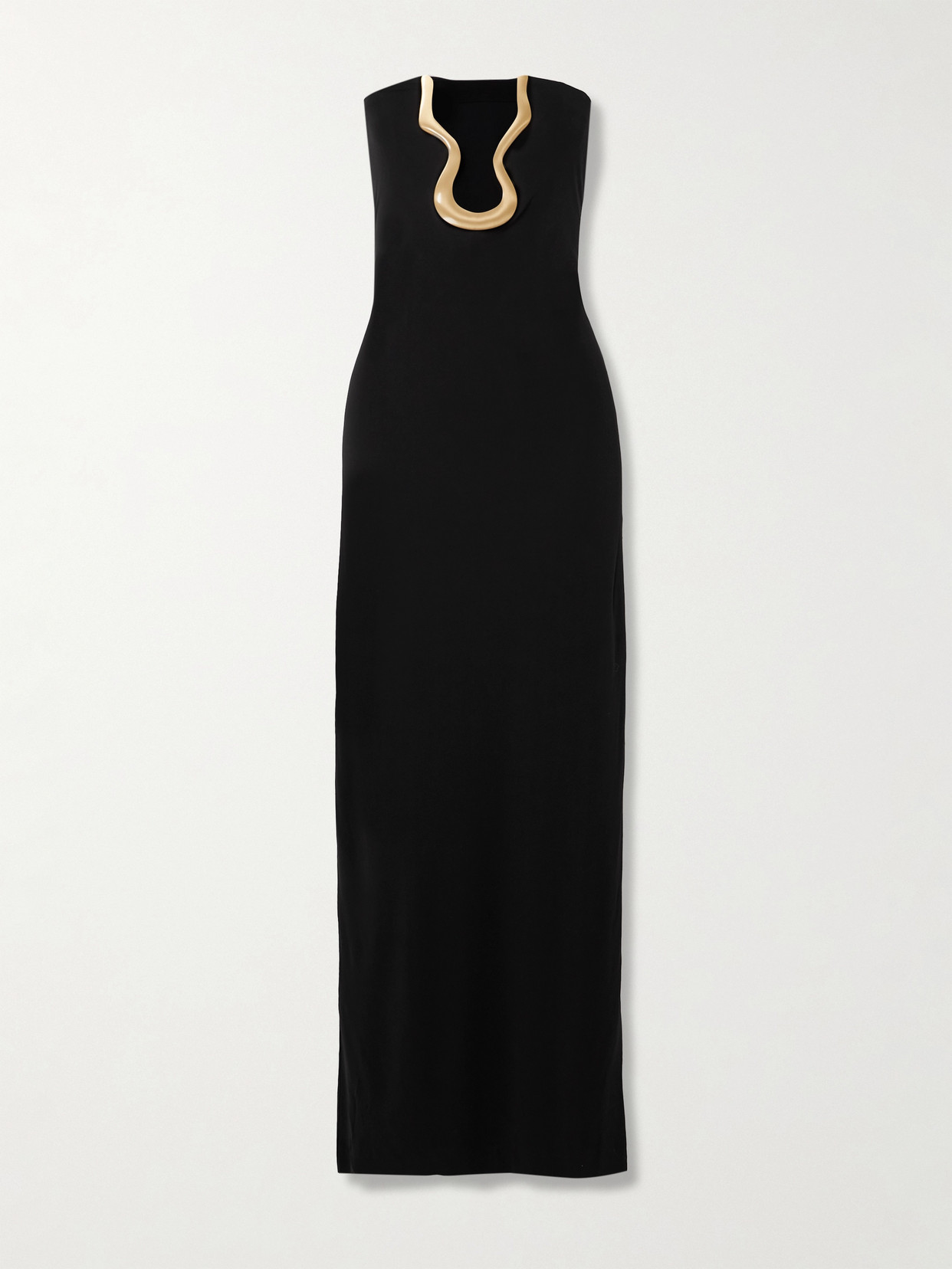 Cult Gaia - Abril Strapless Embellished Stretch-crepe Maxi Dress - Black