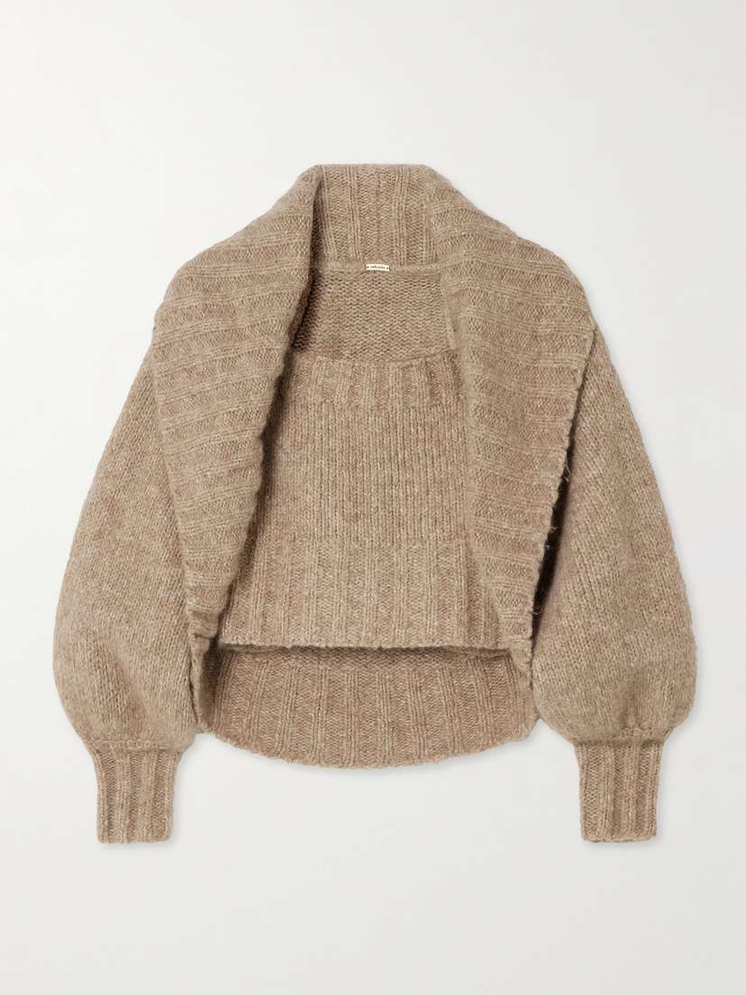 Cult Gaia Virginie Knitted Strapless Top And Cardigan Set - x large