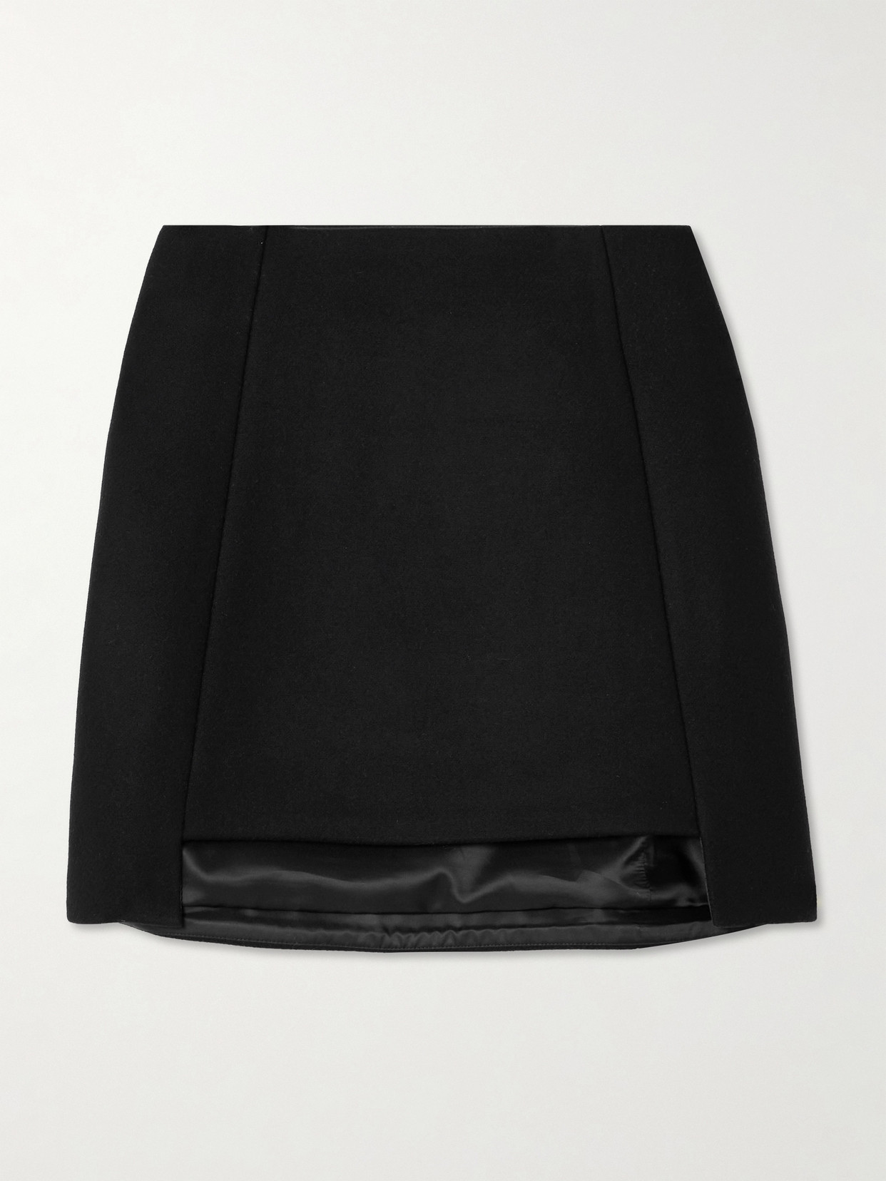 Cult Gaia - Angelia Wool-blend Felt Mini Skirt - Black